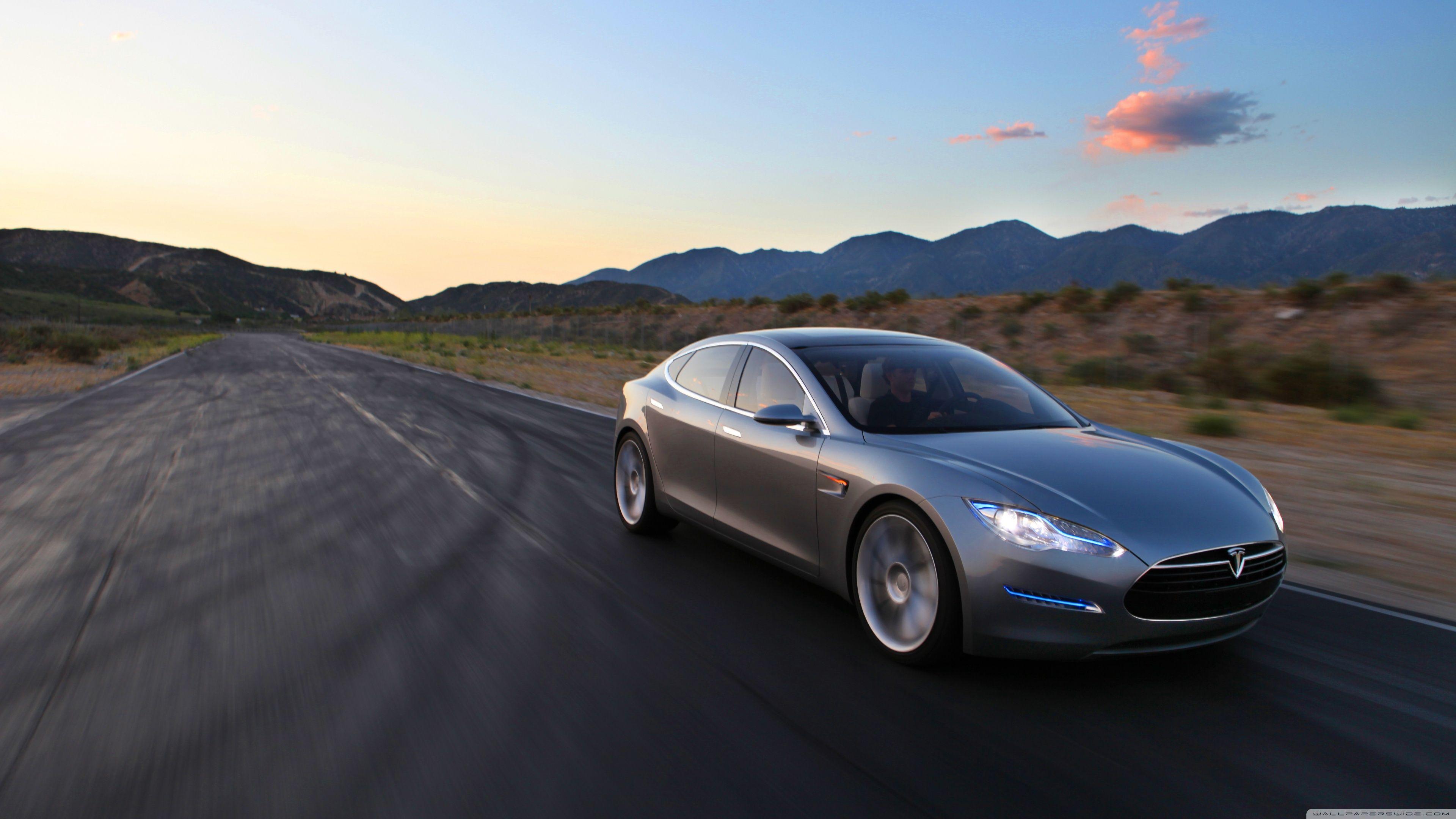 3840x2160 Tesla Model S Ultra HD Desktop Background Wallpaper for 4K UHD TV