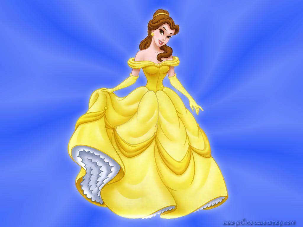 1024x768 Princess Wallpaper Background: Single Belle Princess Wallpaper