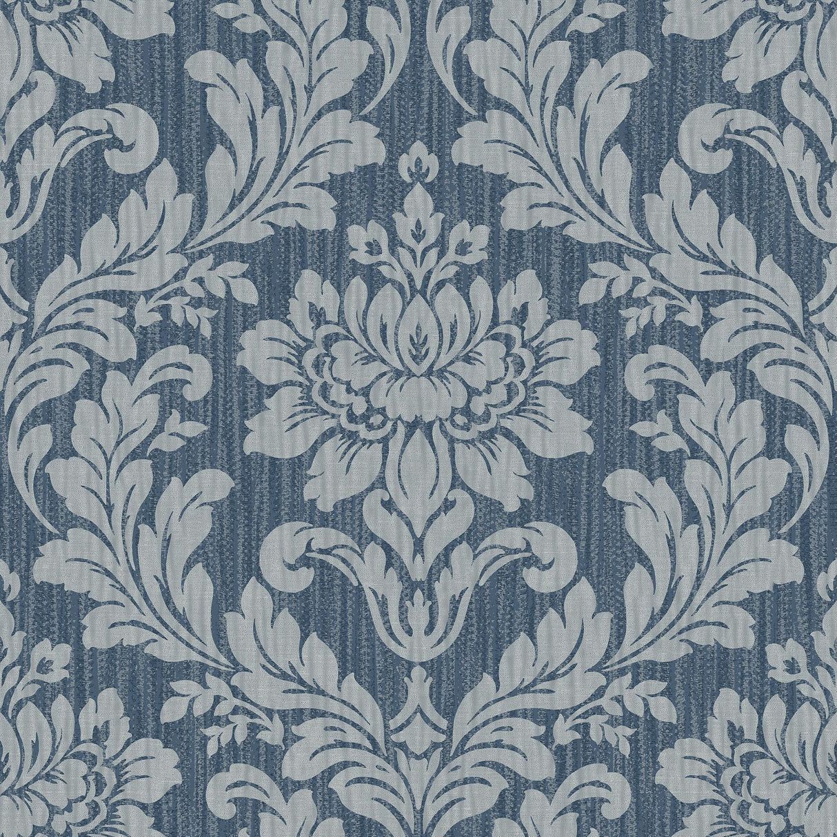 1214x1214 Brewster Home Fashions Advantage Radiance Damask Blue Wallpaper