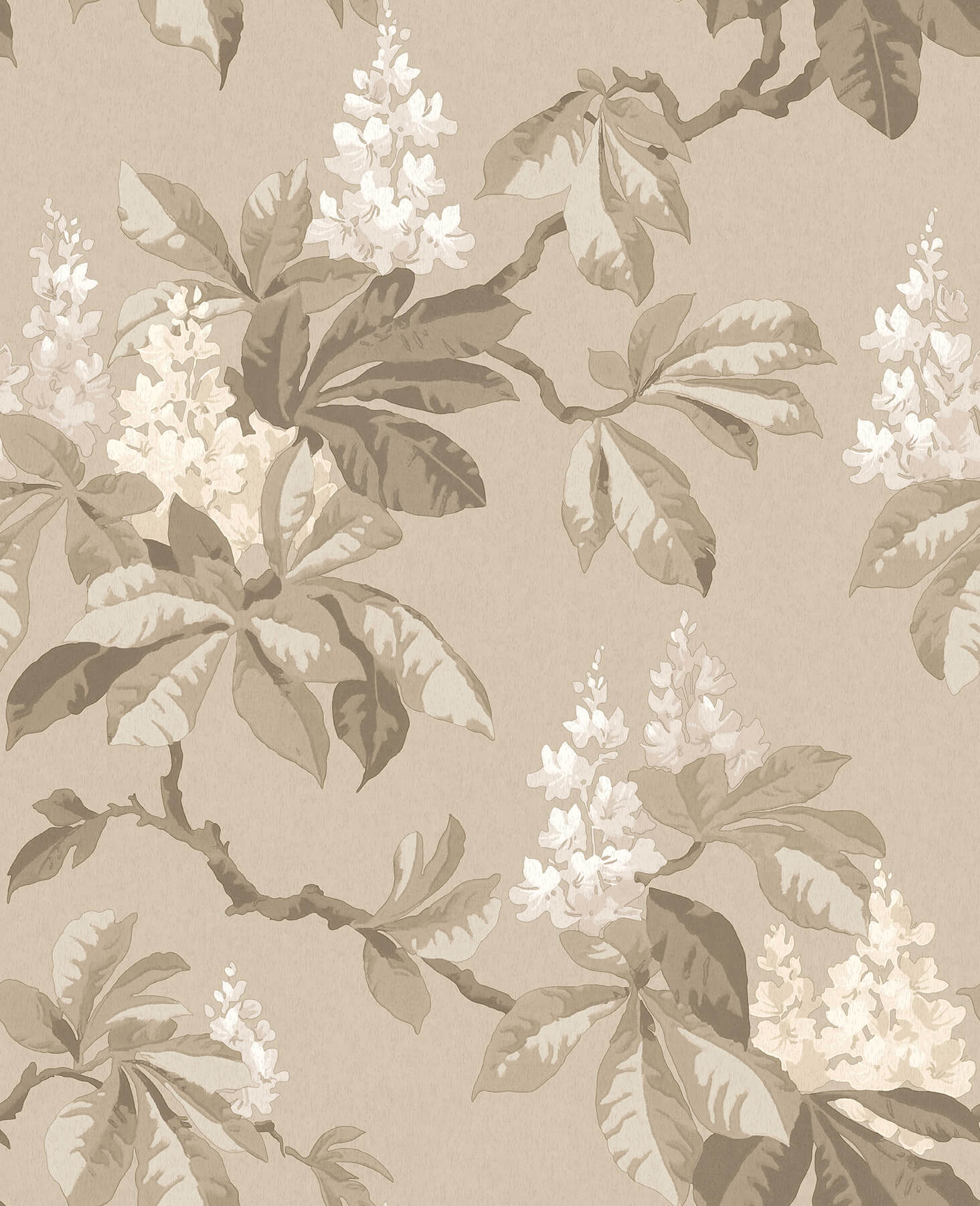 1464x1800 Advantage Beige Chestnut Floral Wallpaper