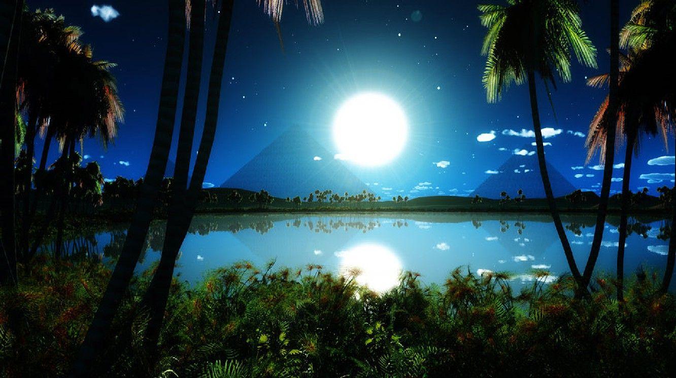 1332x746 Night at Nile river in Egypt
