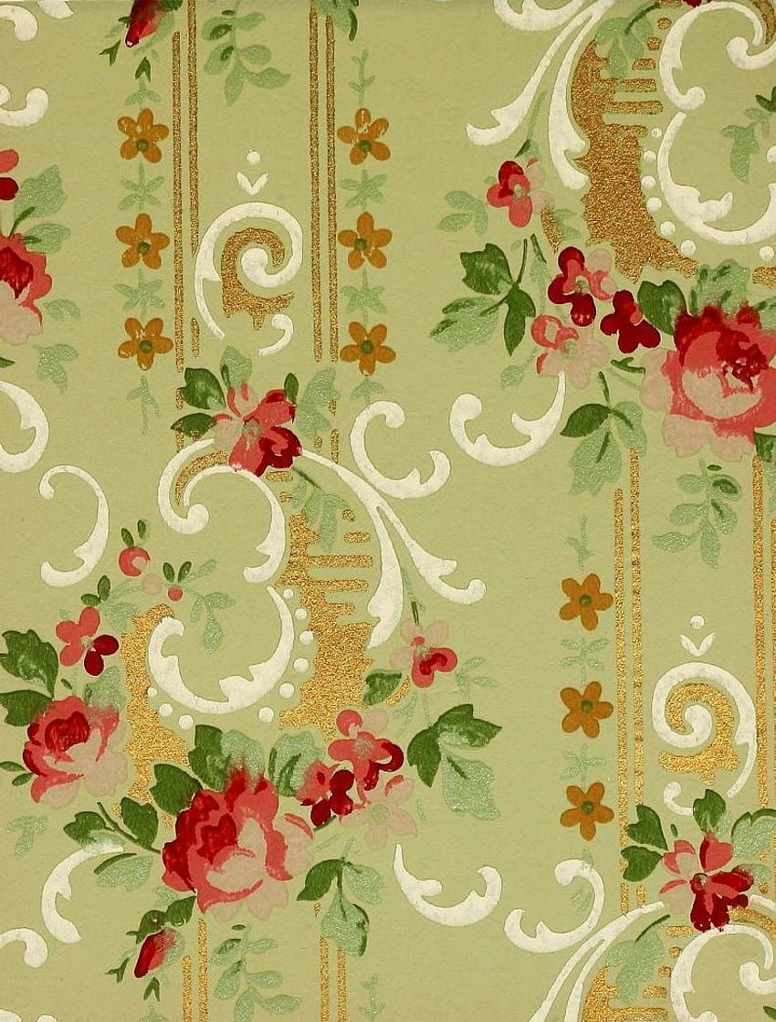 850x1119 Old Edwardian styles & home decor, plus 40 real paper samples from the early 1900s HD phone wallpaper