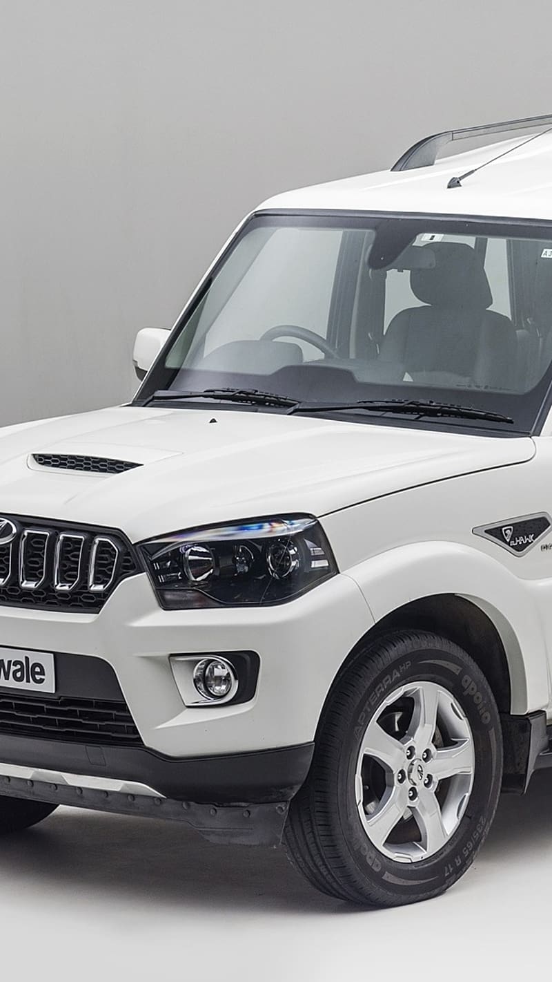 800x1421 Scorpio S white scorpio, car, s HD phone wallpaper