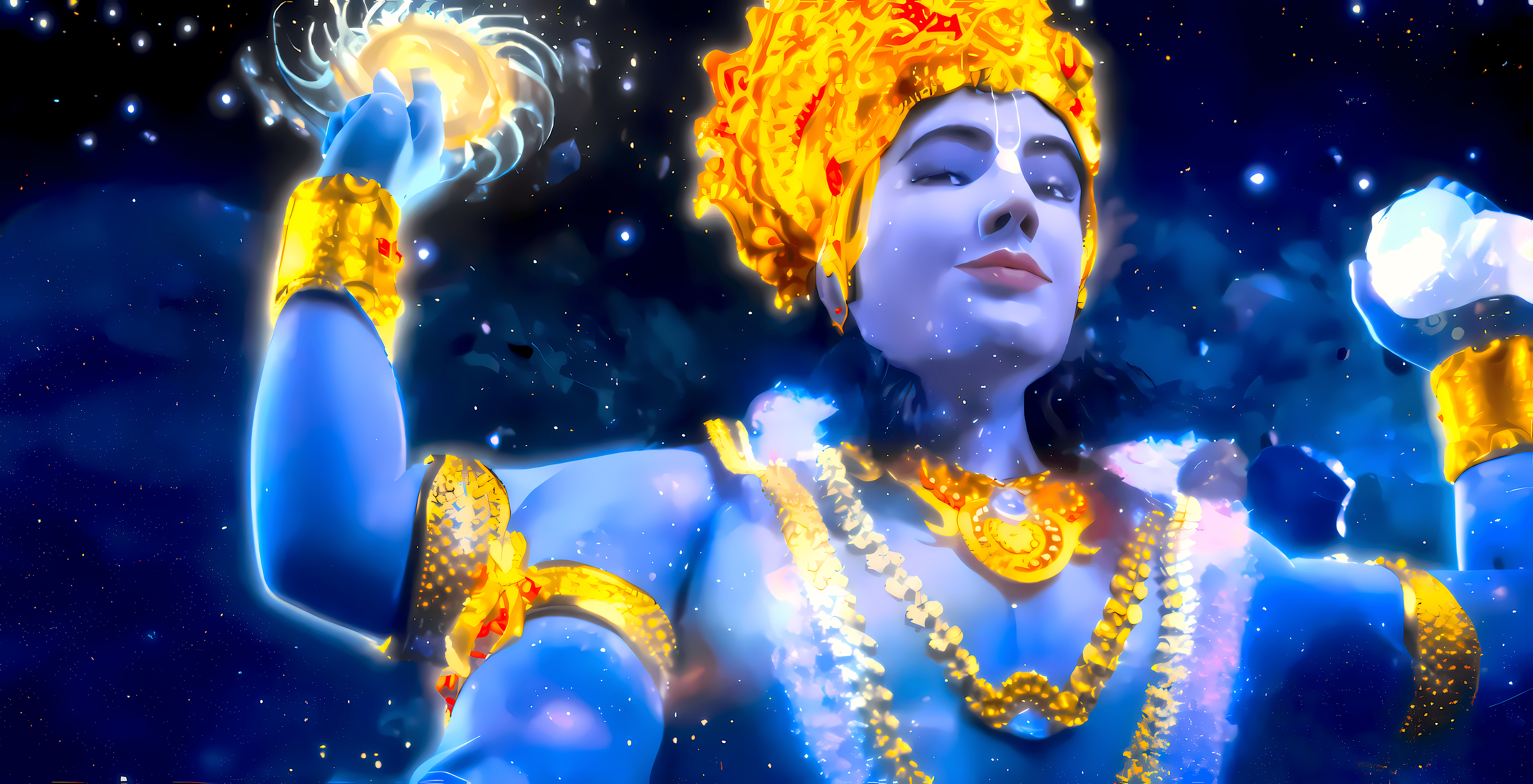 5120x2620 Krishna Wallpaper