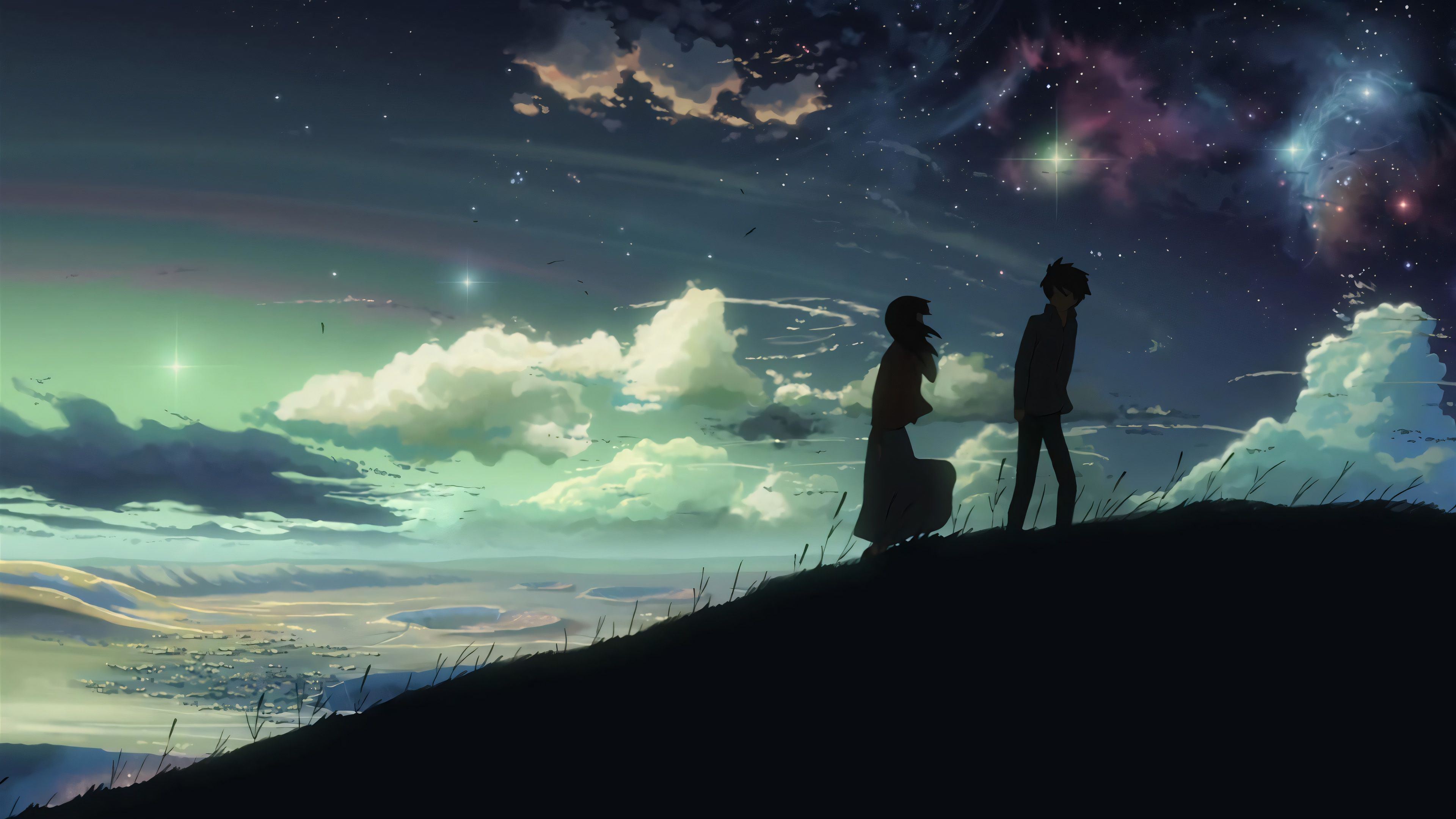 3840x2160 Anime Wallpaper 4K High Resolution Cloud Sky