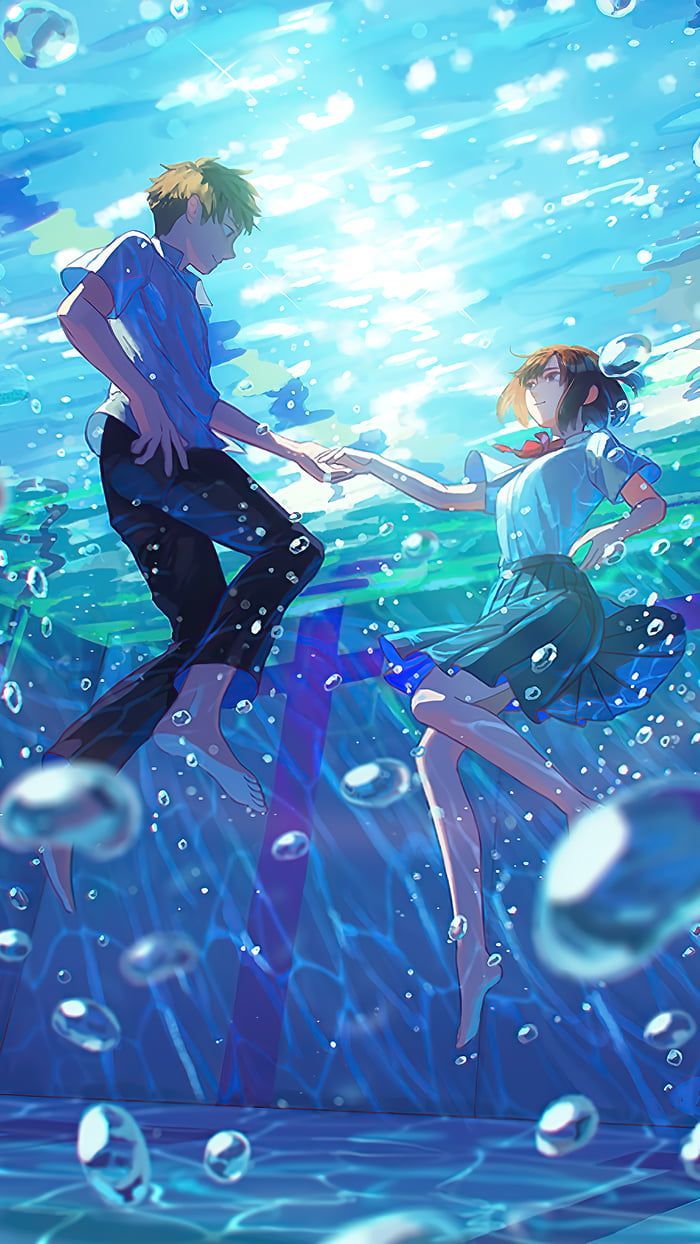 700x1244 Swimming In The Summer Colored Tomorrow With You