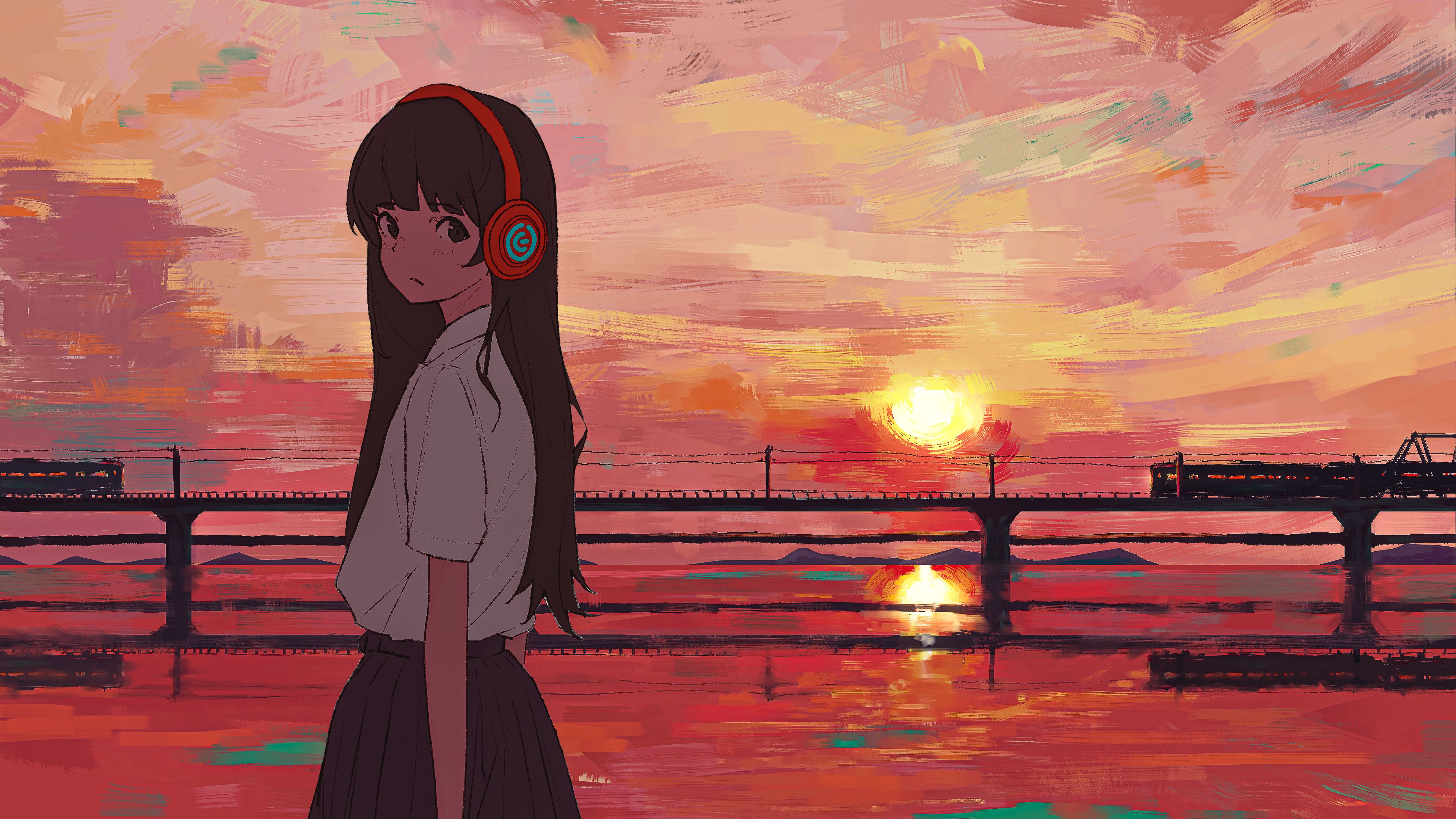 3840x2160 Anime Girl 4k Staring Wallpaper, HD Anime 4K Wallpaper, Image and Background