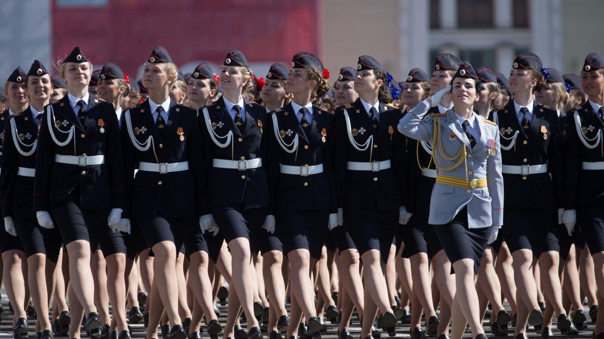 1920x1080 military, Victory Day, Moscow, Russia, Group of women HD