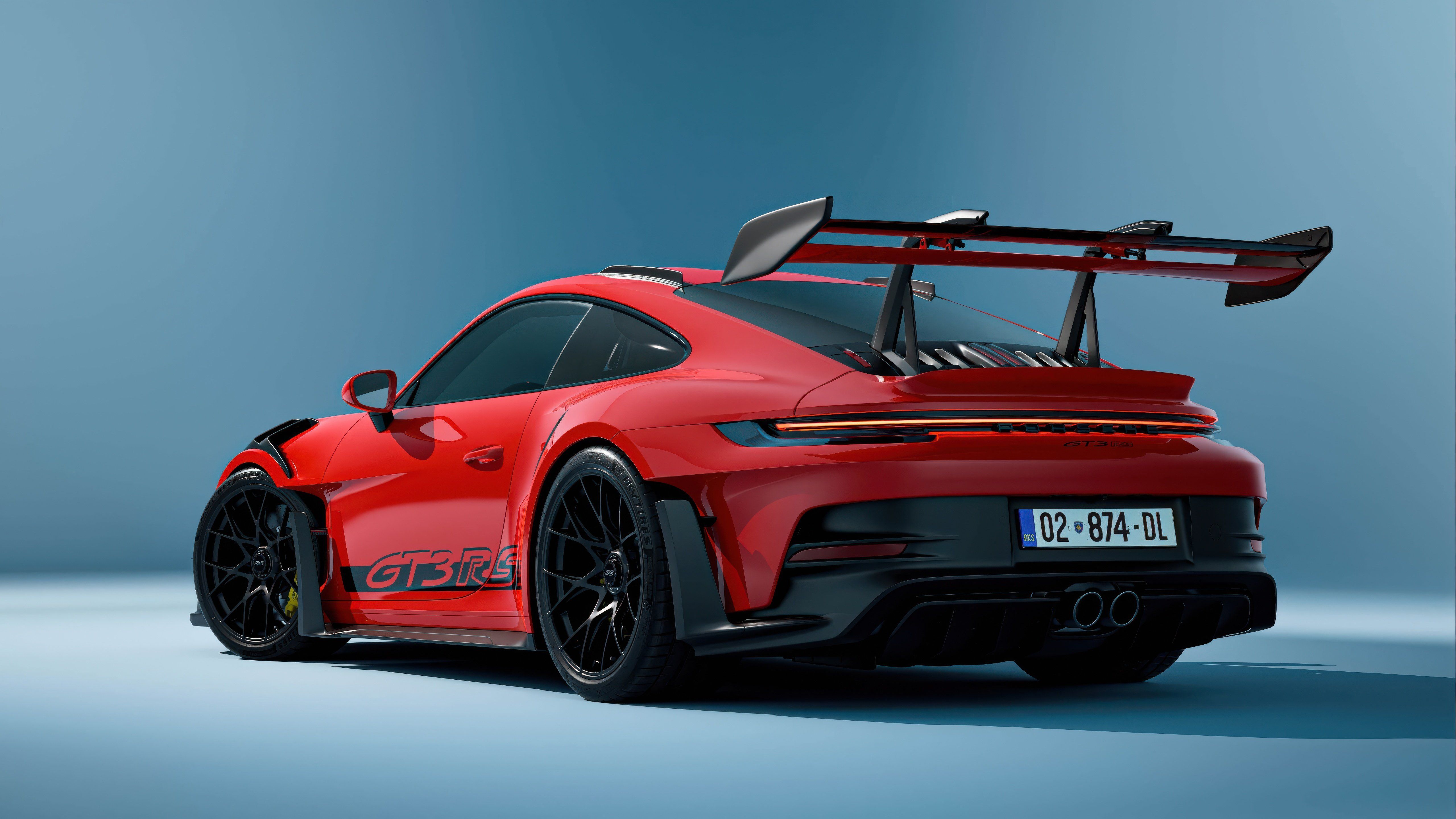 5120x2880 Red Porsche 911 GT3 RS Wallpaper 5k for Desktop