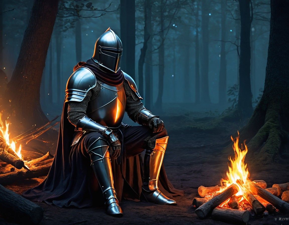 1152x896 a knight resting Prompts. Stable Diffusion Online