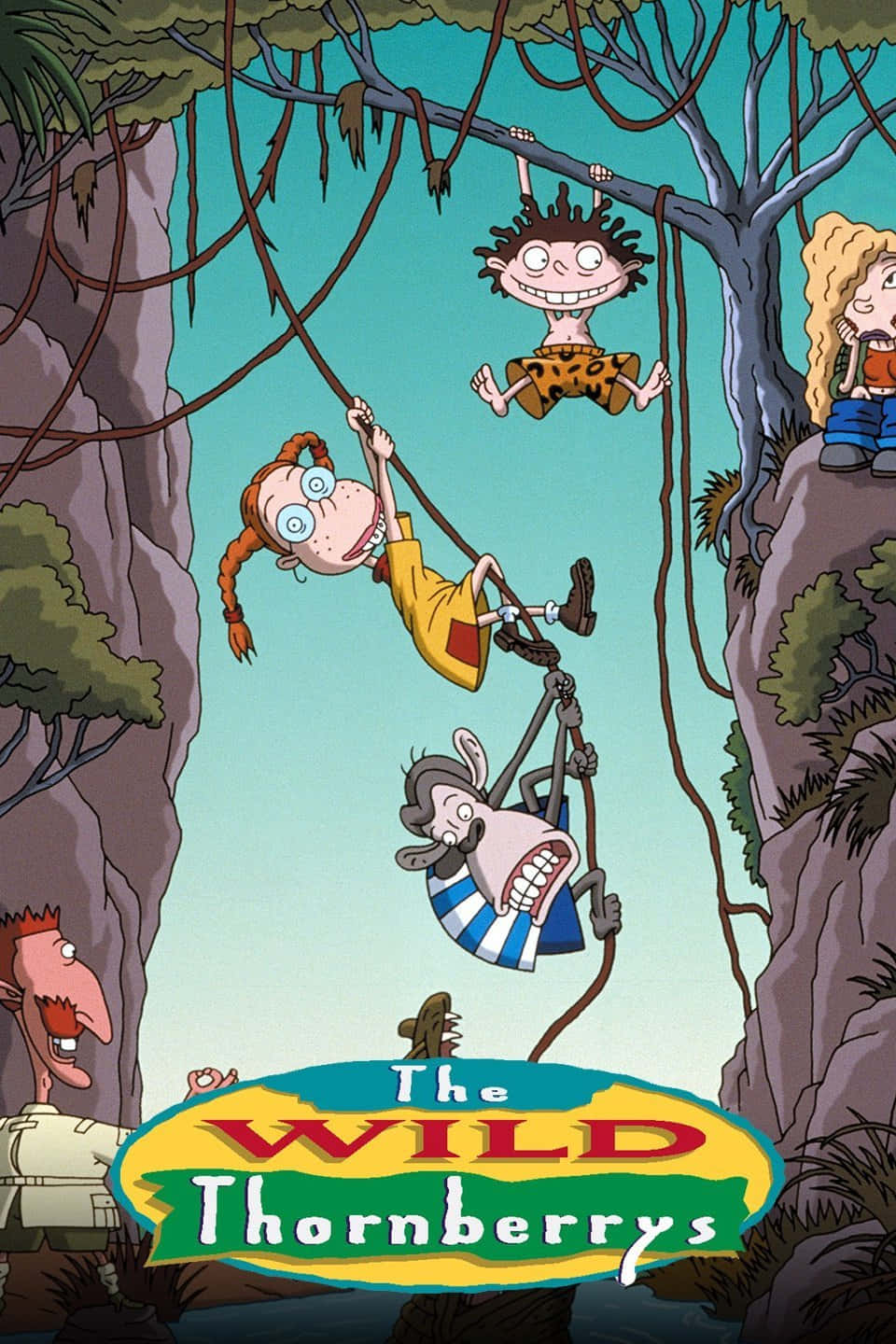960x1440 Download The Wild Thornberrys Hanging On Vines Wallpaper