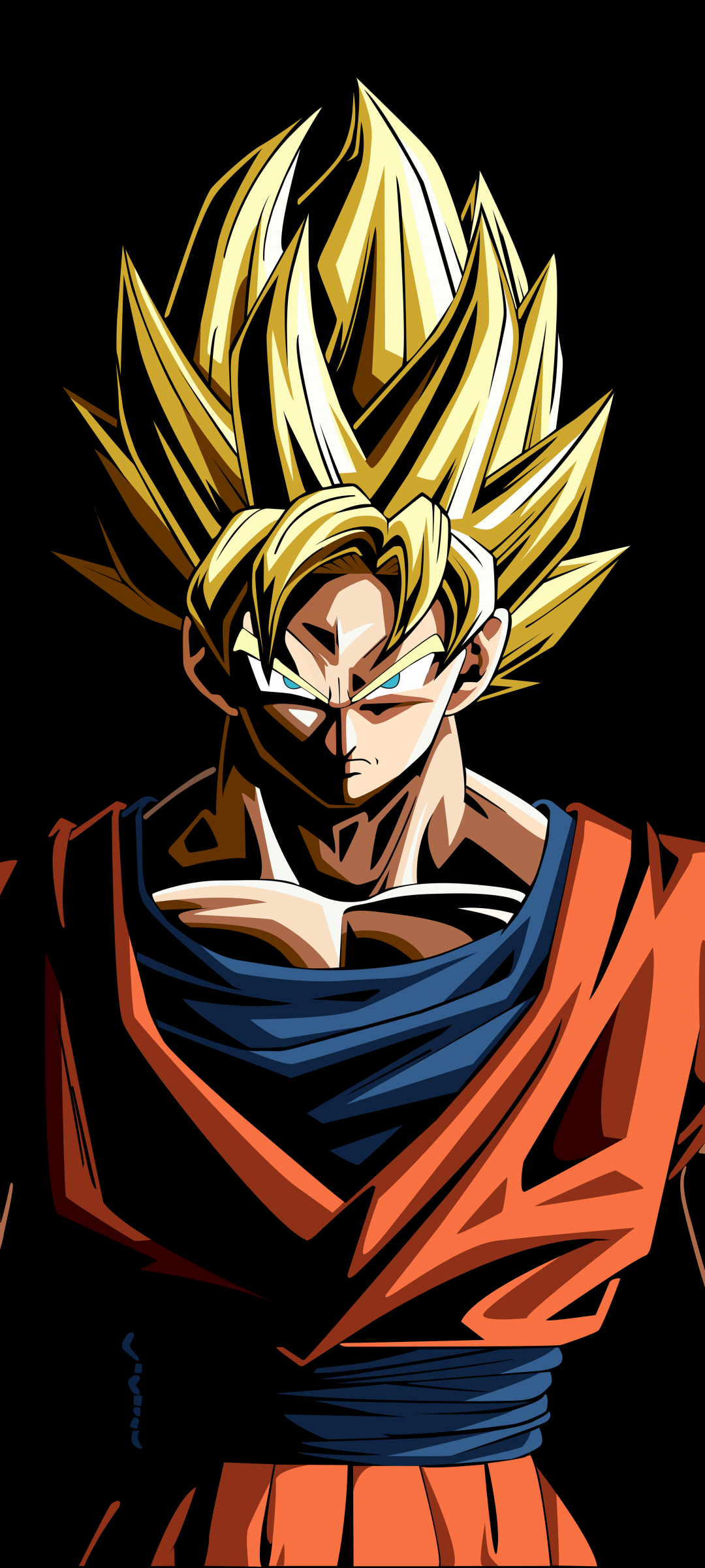 1080x2400 Goku Vertical Wallpaper