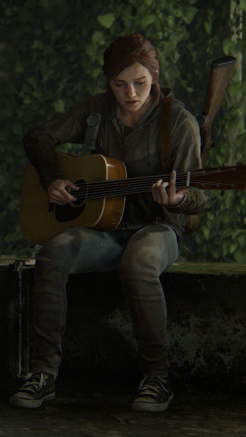 800x1422 Elllie guitar, ellie, joel, playstation, ps thelastofus, thelastofus thelastofuspart HD phone wallpaper