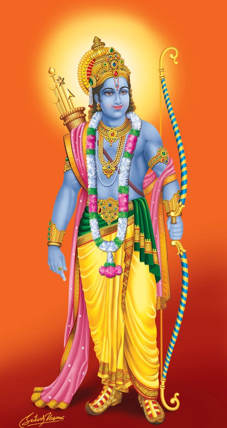 750x1412 Shri Ram Wallpaper for Mobile