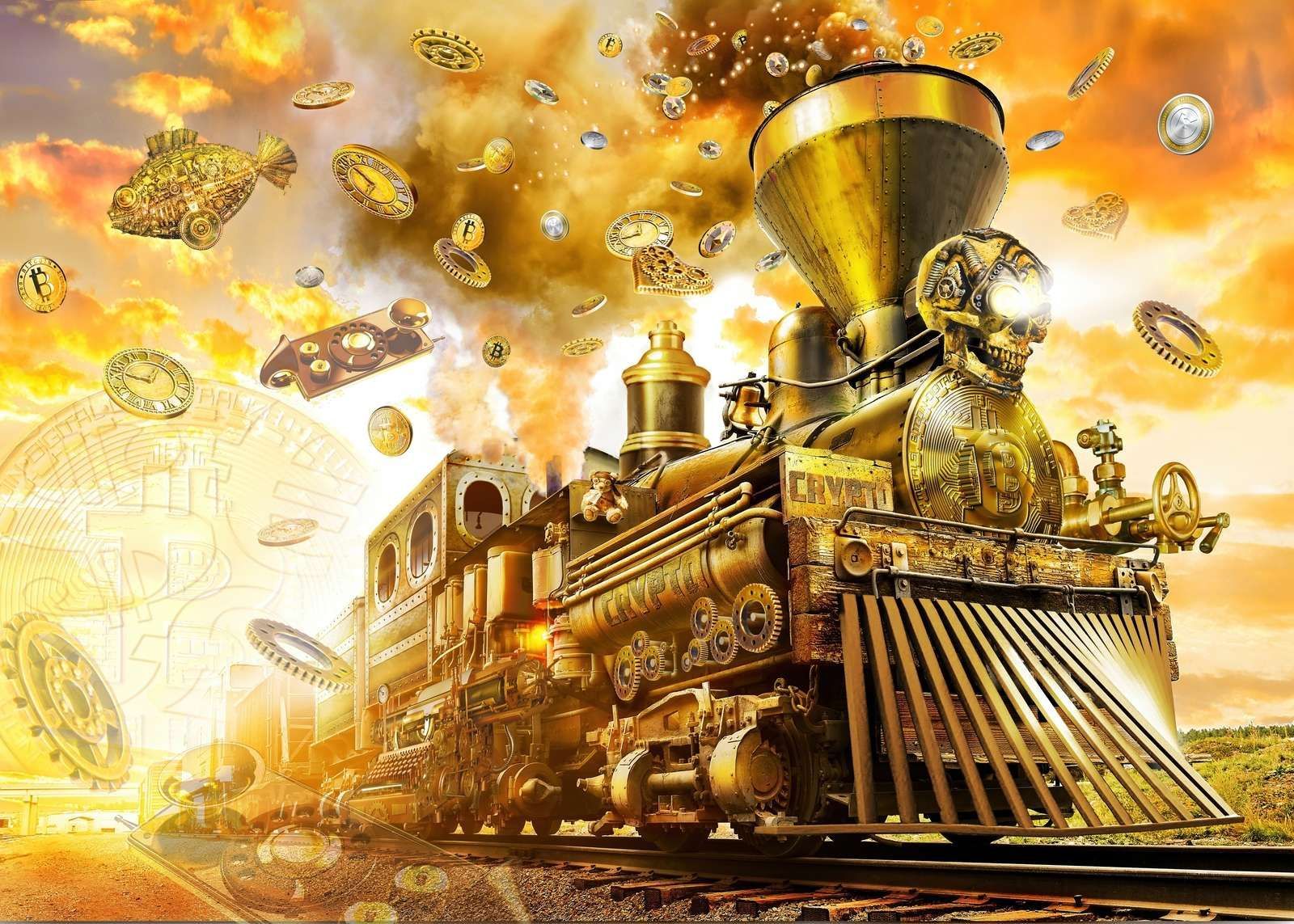1600x1143 Wallpaper Mural Punk Train