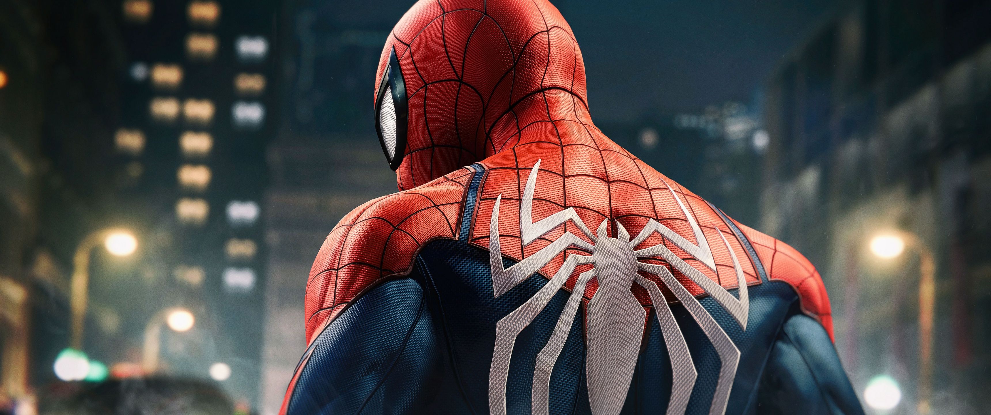 3440x1440 Marvel's Spider Man Wallpaper 4K, Advanced Suit