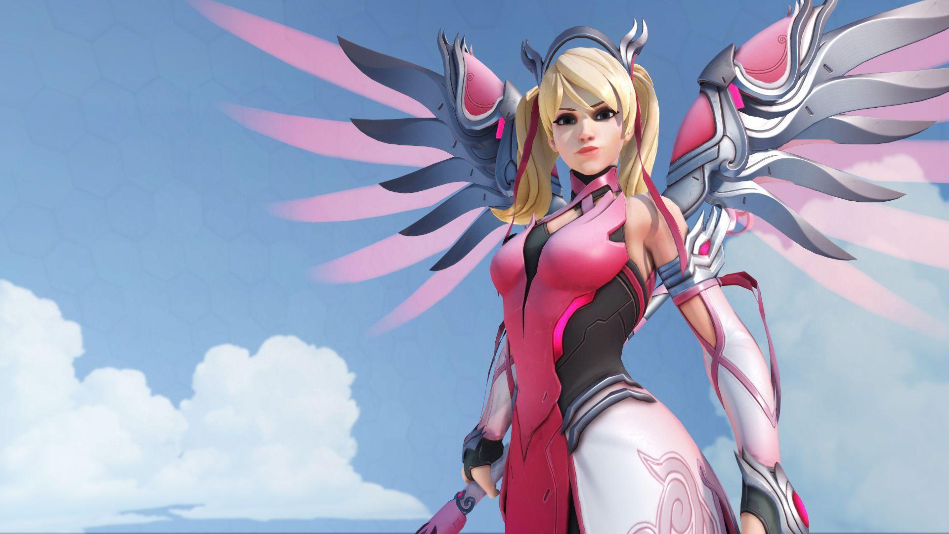 1920x1080 Pink Mercy Charity Wallpaper 1920 x 1080. Mercy overwatch, Overwatch