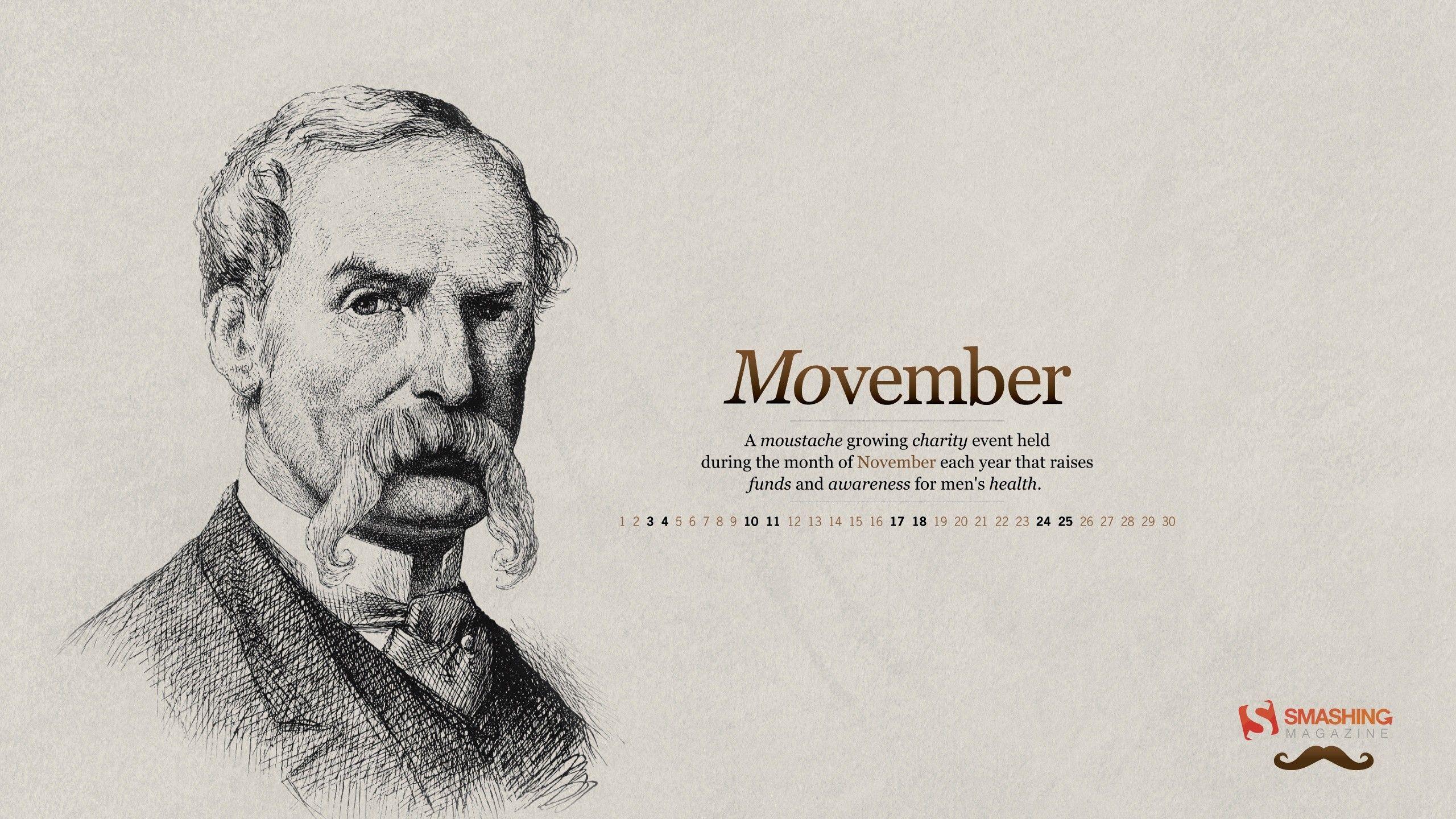2560x1440 men, november, calendar, moustache, Smashing magazine, portraits