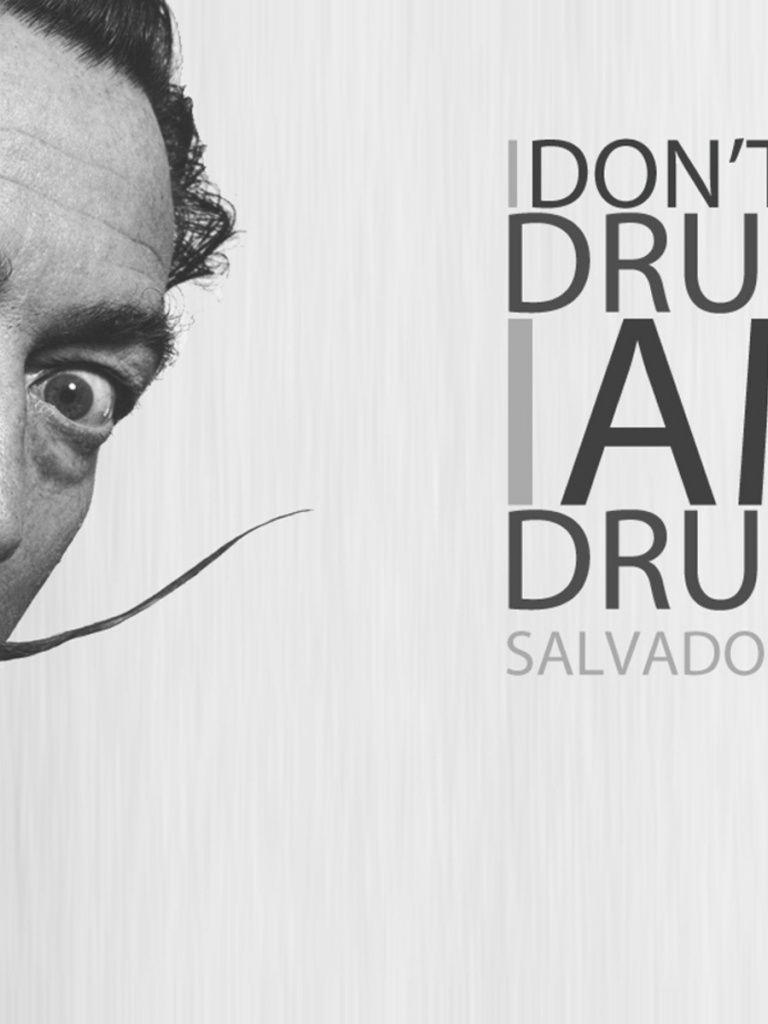 768x1024 Salvador DalÃ Quotes iPad wallpaper