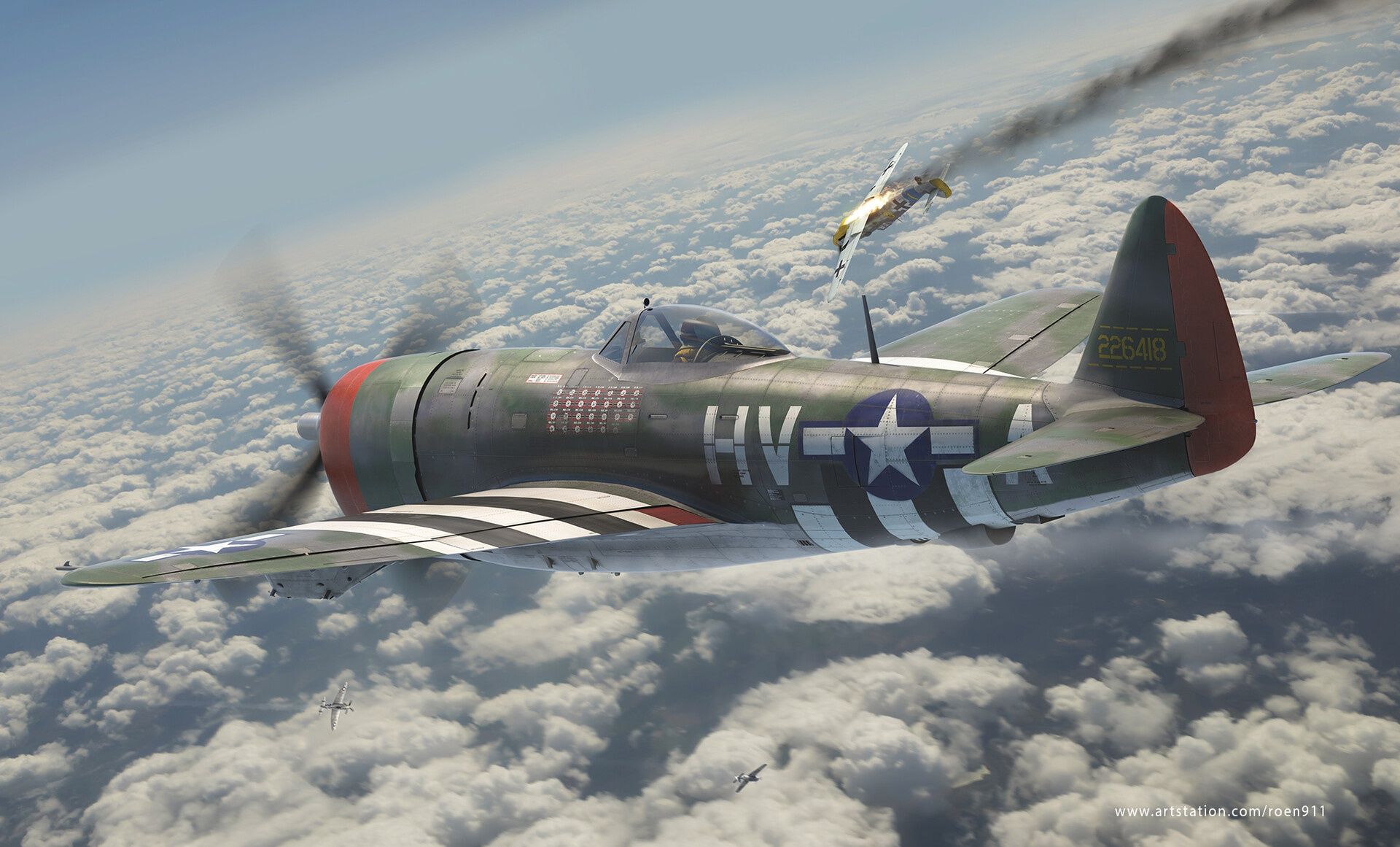 1920x1161 Download Military Republic P 47 Thunderbolt HD Wallpaper By Antonis Karidis