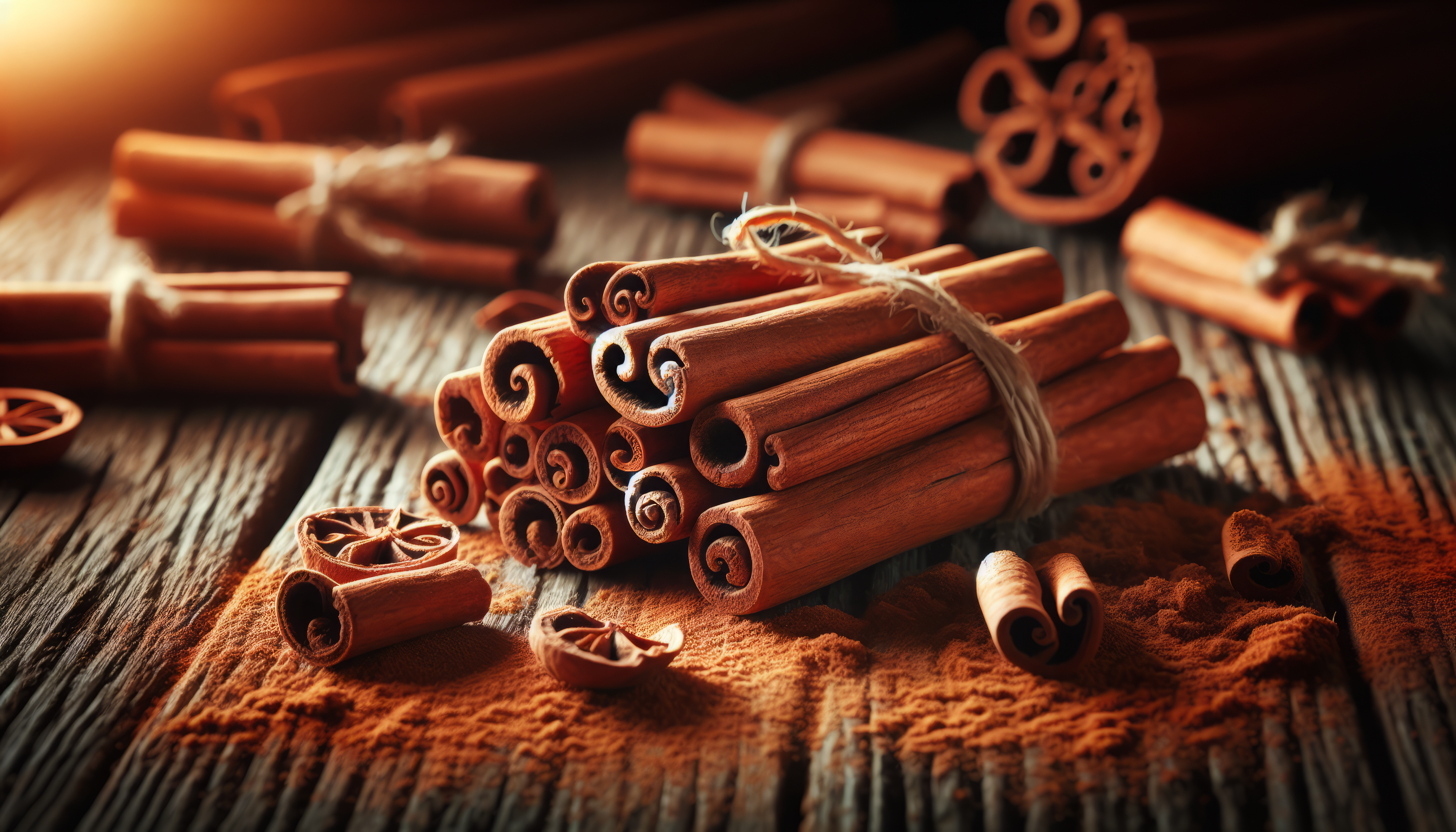3584x2048 Rustic Cinnamon Sticks HD Wallpaper