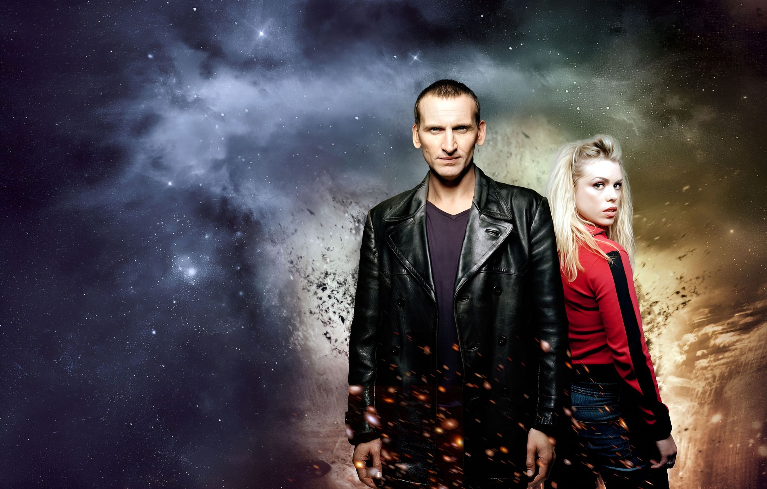 2664x1700 Download Star Space Sci Fi Rose Tyler Christopher Eccleston TV Show Doctor Who (2005) HD Wallpaper
