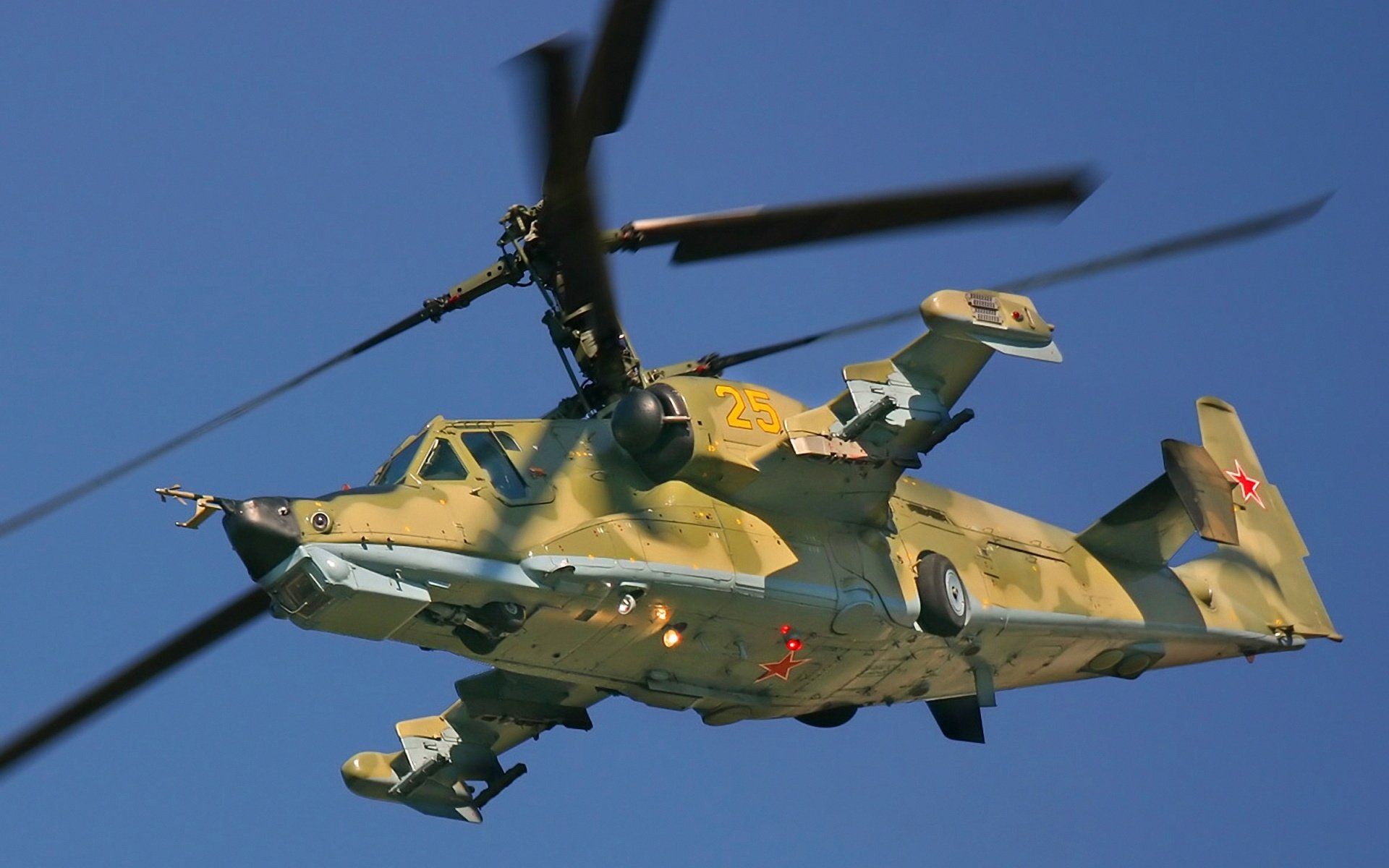 1920x1200 HD Wallpaper Of The Kamov Ka 50 Military Helicopter