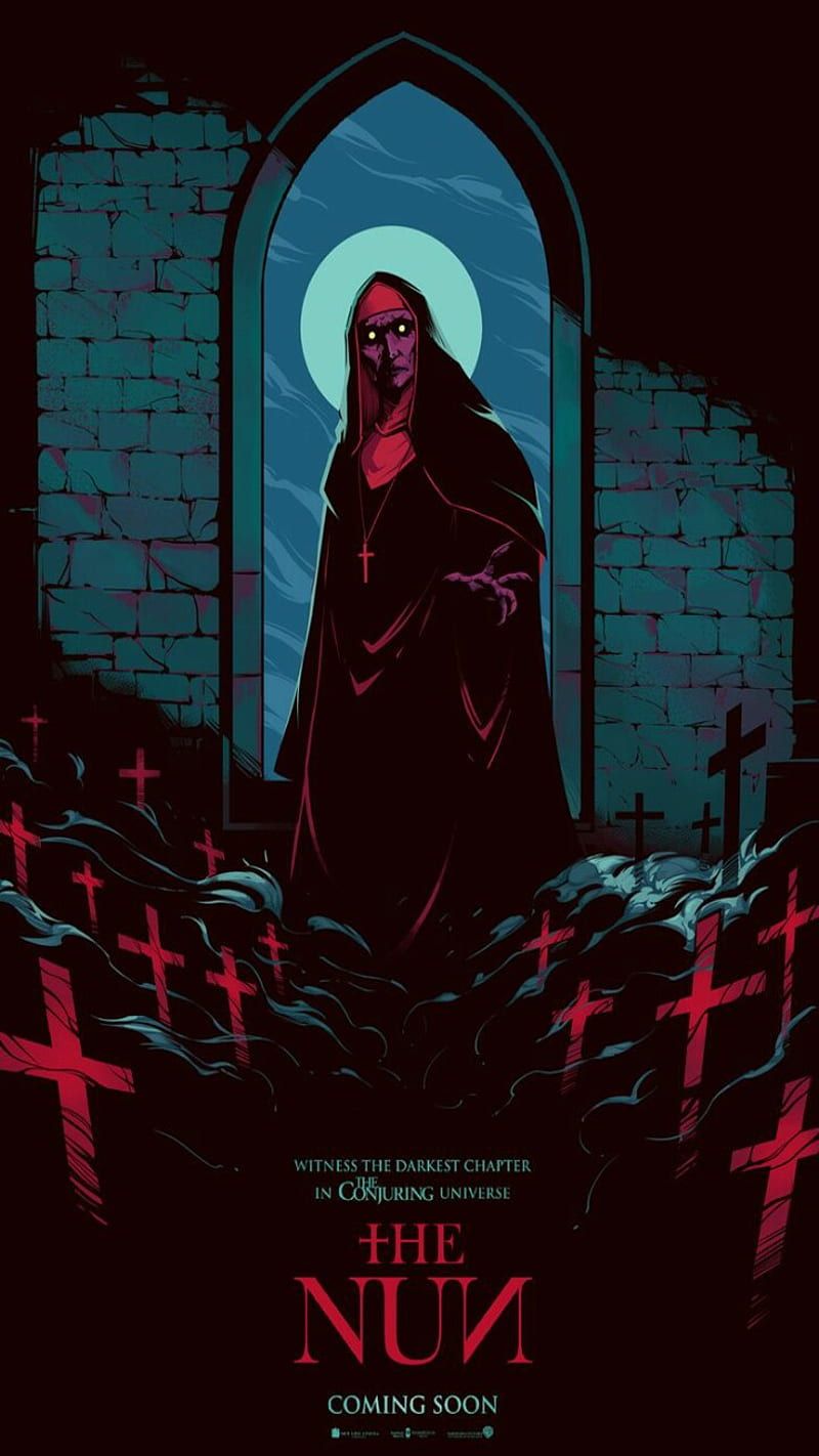 800x1422 The Nun, dark, demon, demons, eerie, evil, horror, lightning, scary, thenun, HD phone wallpaper