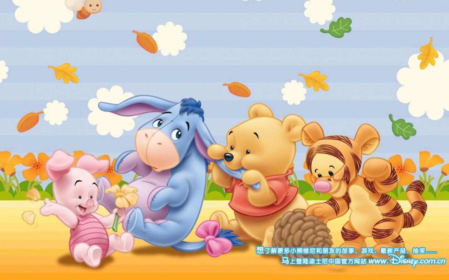 1440x900 Winnie The Pooh Tigger Piglet And Eeyore Little Babies