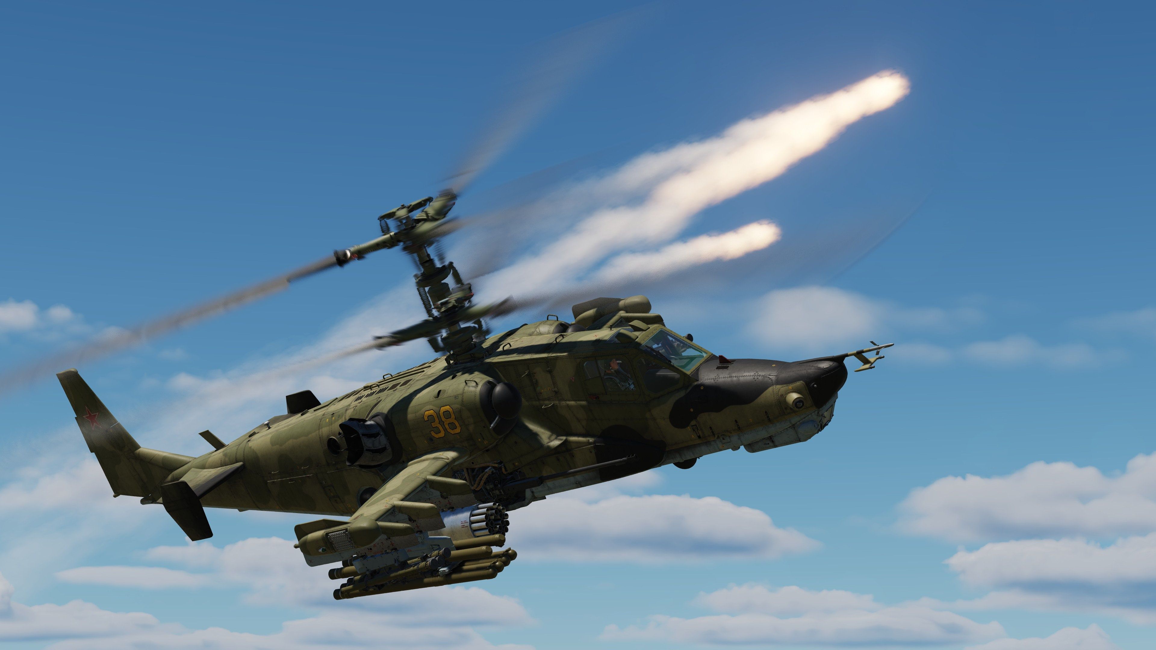 3840x2160 Wallpaper USSR, Black shark, KA- Attack helicopter, OKB N.I. Kamov for mobile and desktop, section авиация, resolution 3840x2160