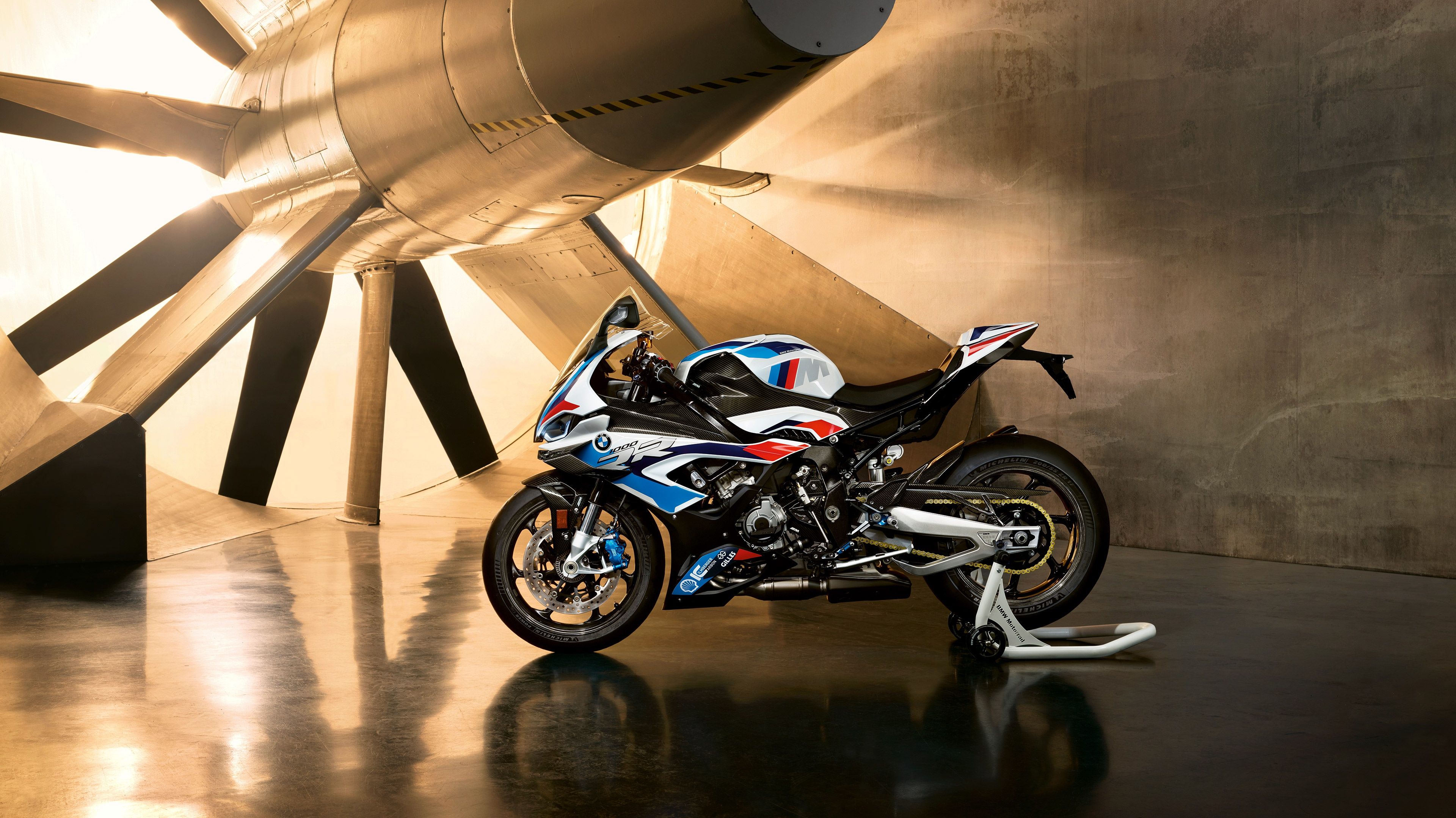 3840x2160 Wallpaper BMW, side view, M1000RR for mobile and desktop, section мотоциклы, resolution 3840x2160