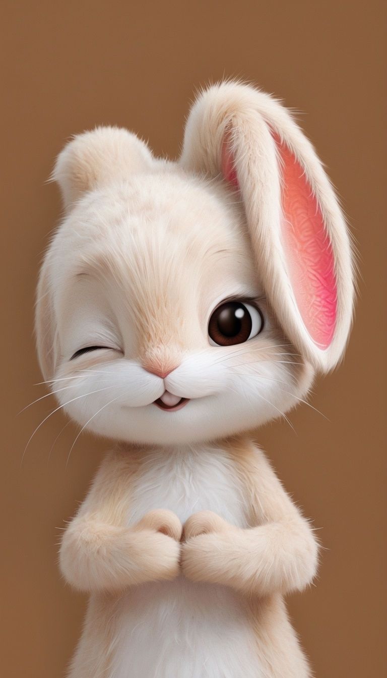 768x1344 Free and customizeable a funny bunny templates