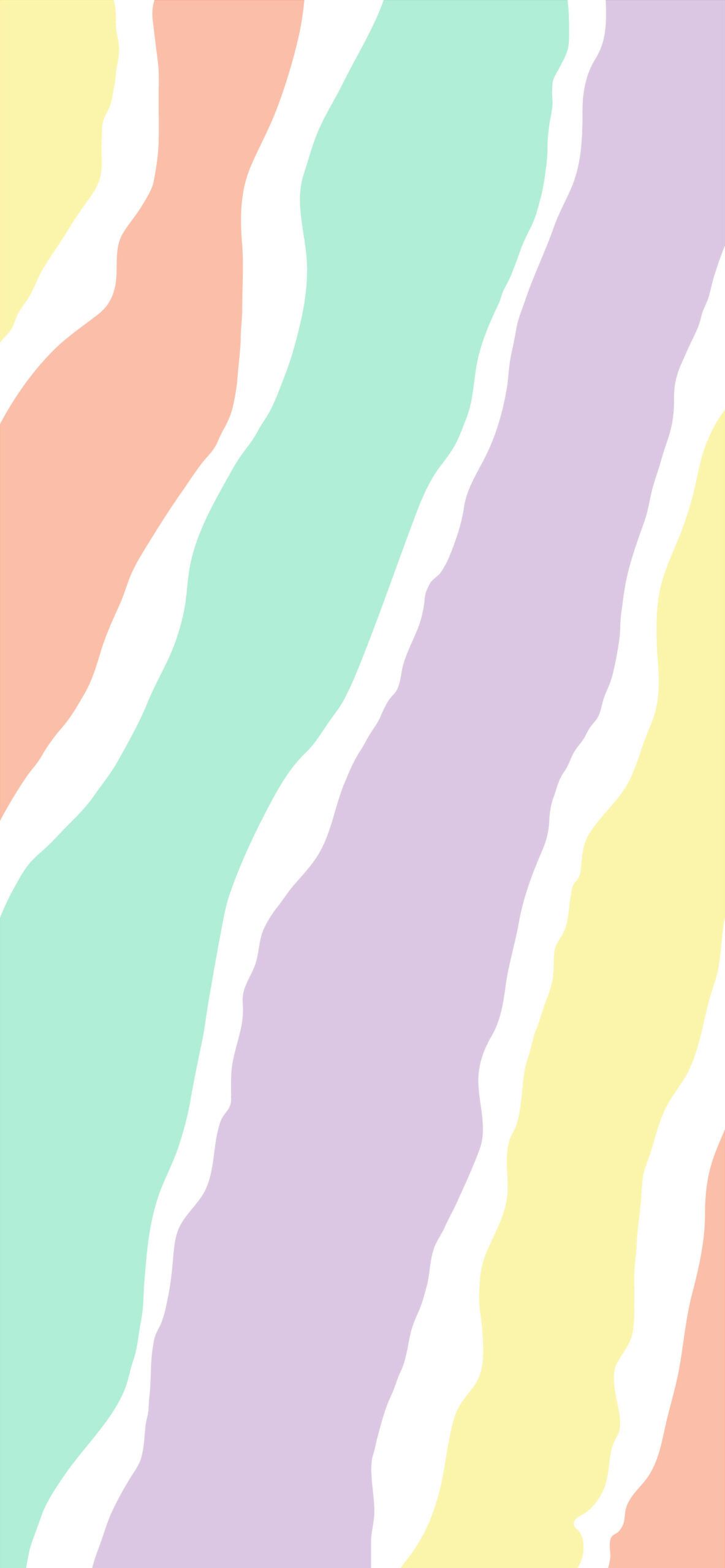 1183x2560 Pastel Wallpaper Aesthetic Liquid Lines Wallpaper iPhone