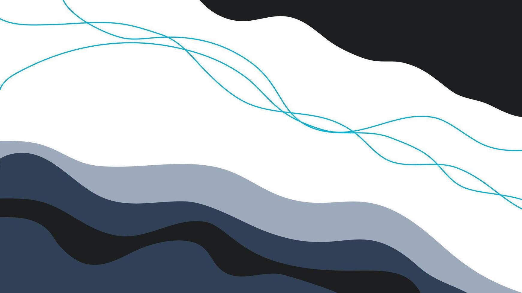 1741x980 Aesthetic wavy wallpaper. blue wavy background. Aesthetic abstract background with lines. abstract wavy background