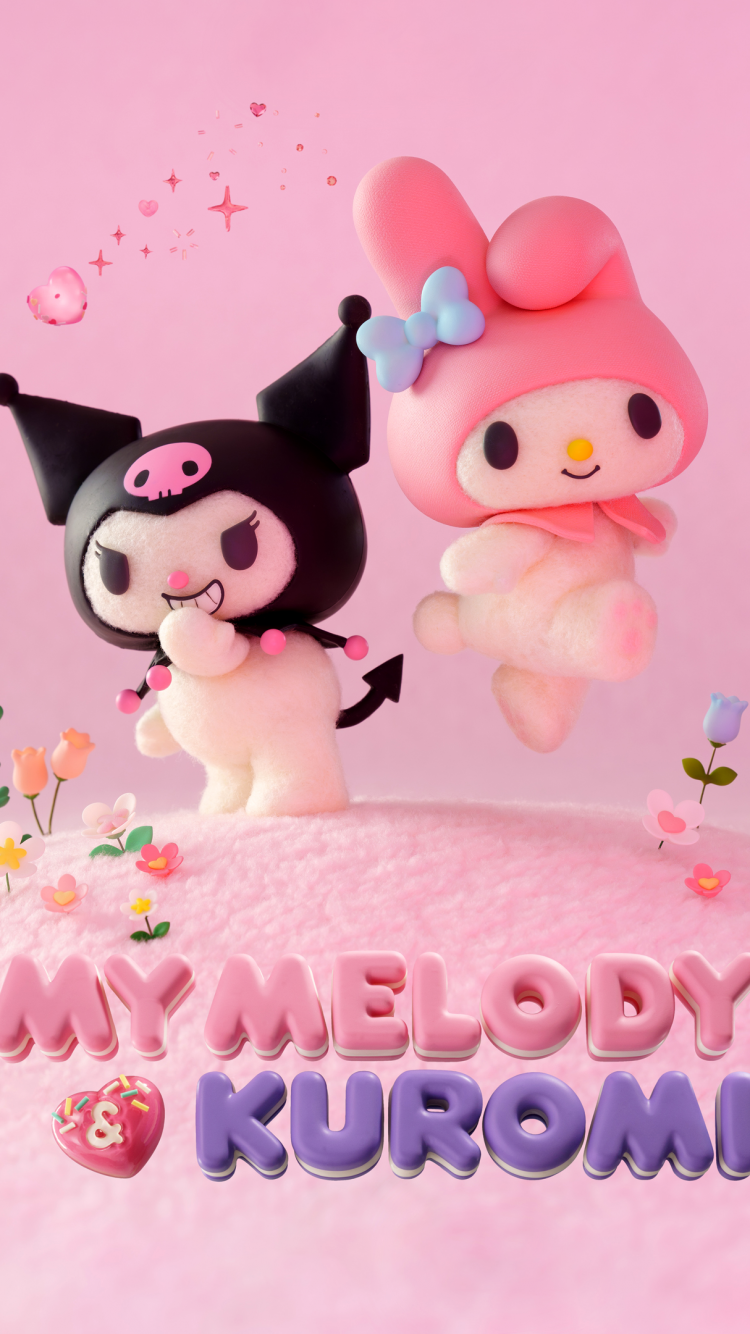 750x1334 My Melody & Kuromi Wallpaper 4K, Netflix series, Kuromi