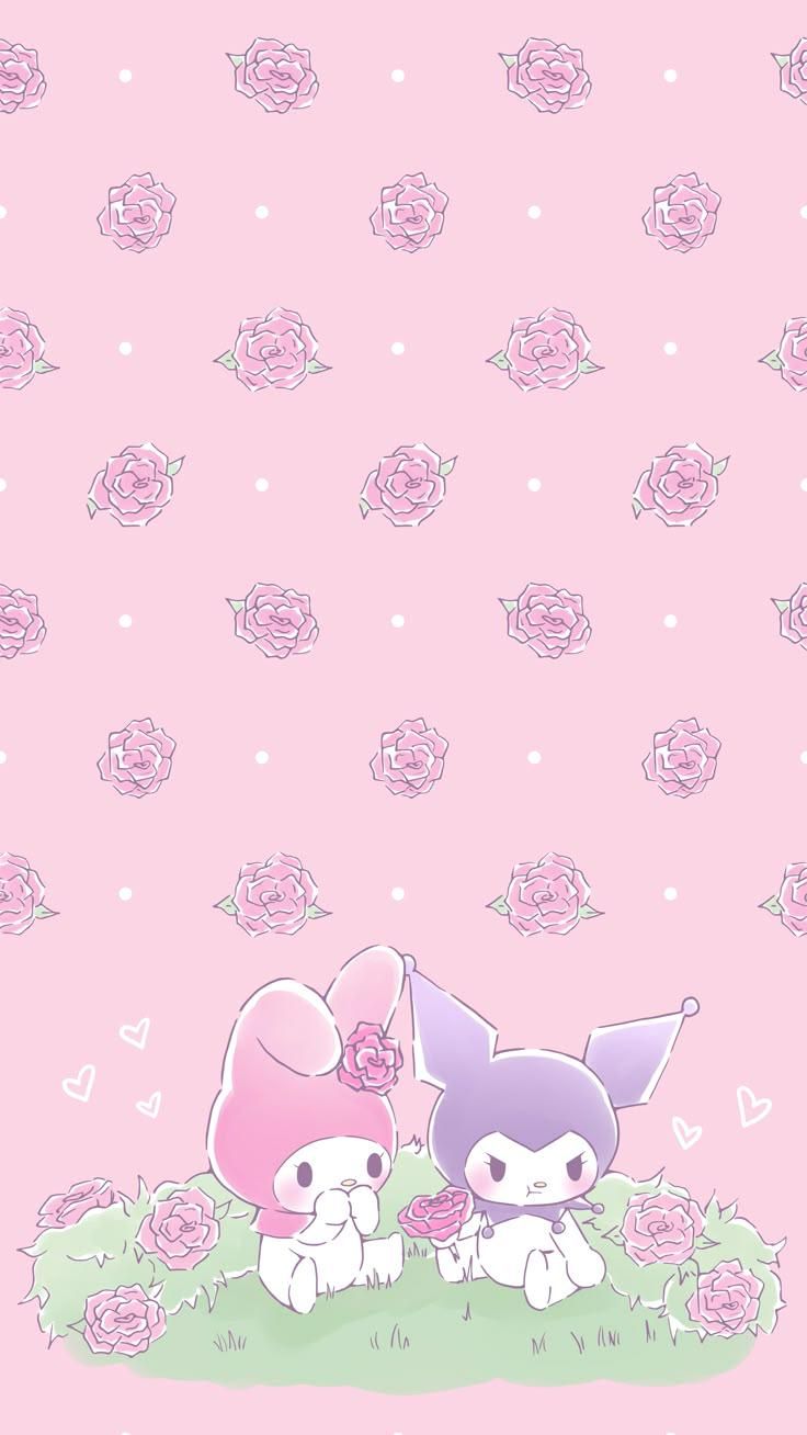 736x1308 Found the cutest My Melody x Kuromi Wallpaper