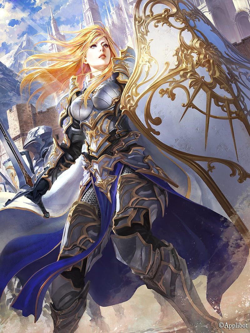 800x1067 HD female knight wallpaper