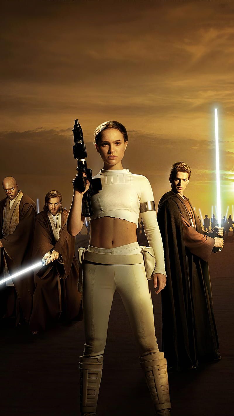 800x1422 Star Wars, Anakin Skywalker, Movie, Padmé Amidala, Star Wars Episode Ii: Attack Of The Clones, HD wallpaper