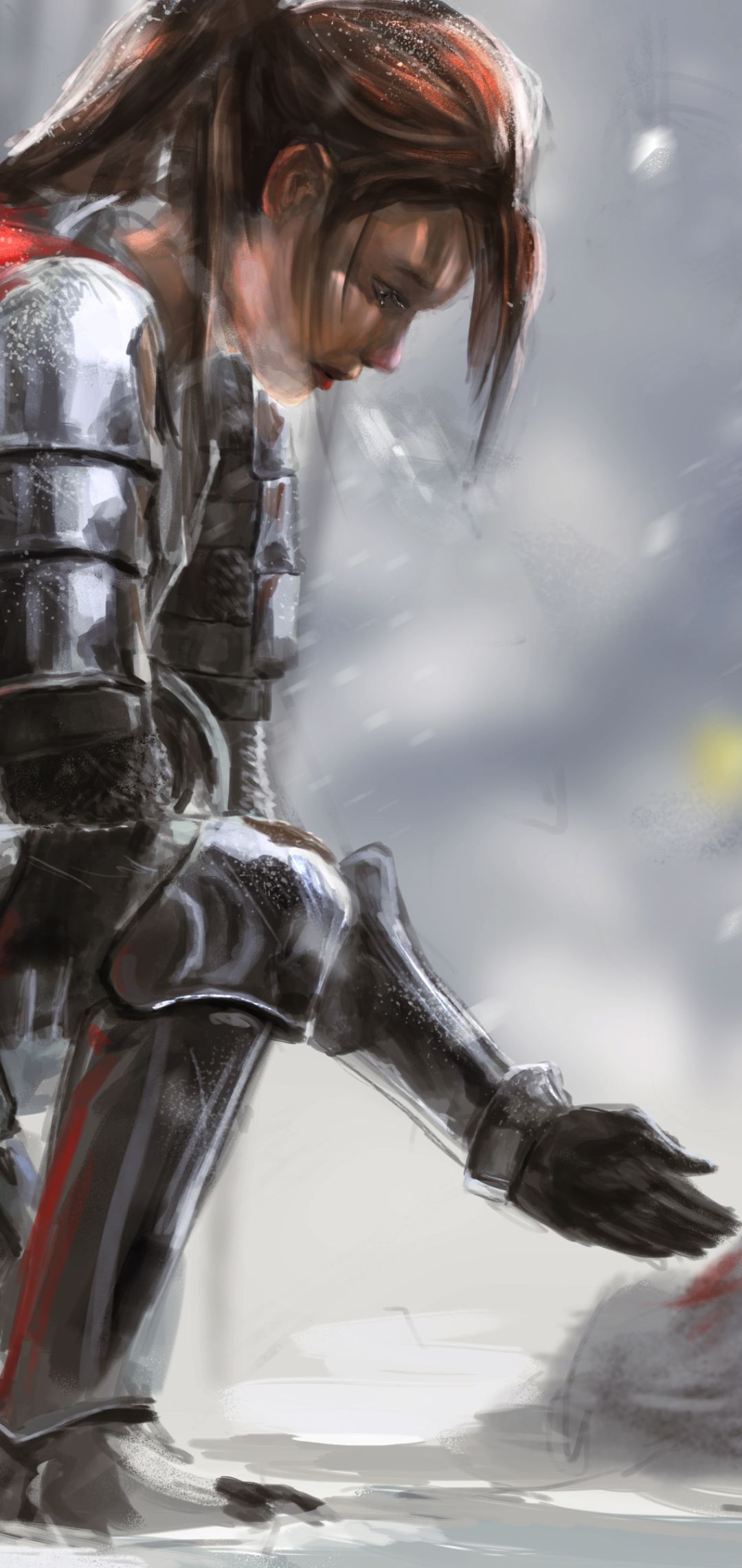 1080x2280 Phone wallpaper: Fantasy, Knight, Armor, Woman Warrior 1324398