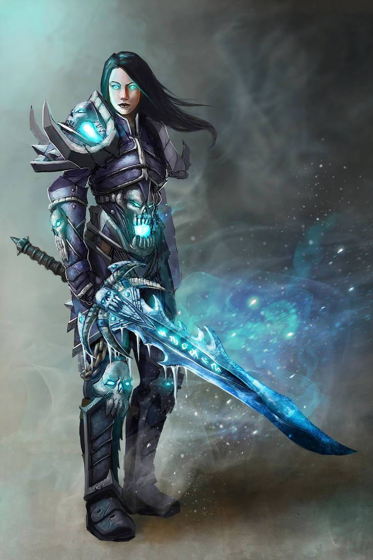 730x1095 Download Beautiful Female Death Knight Wallpaper