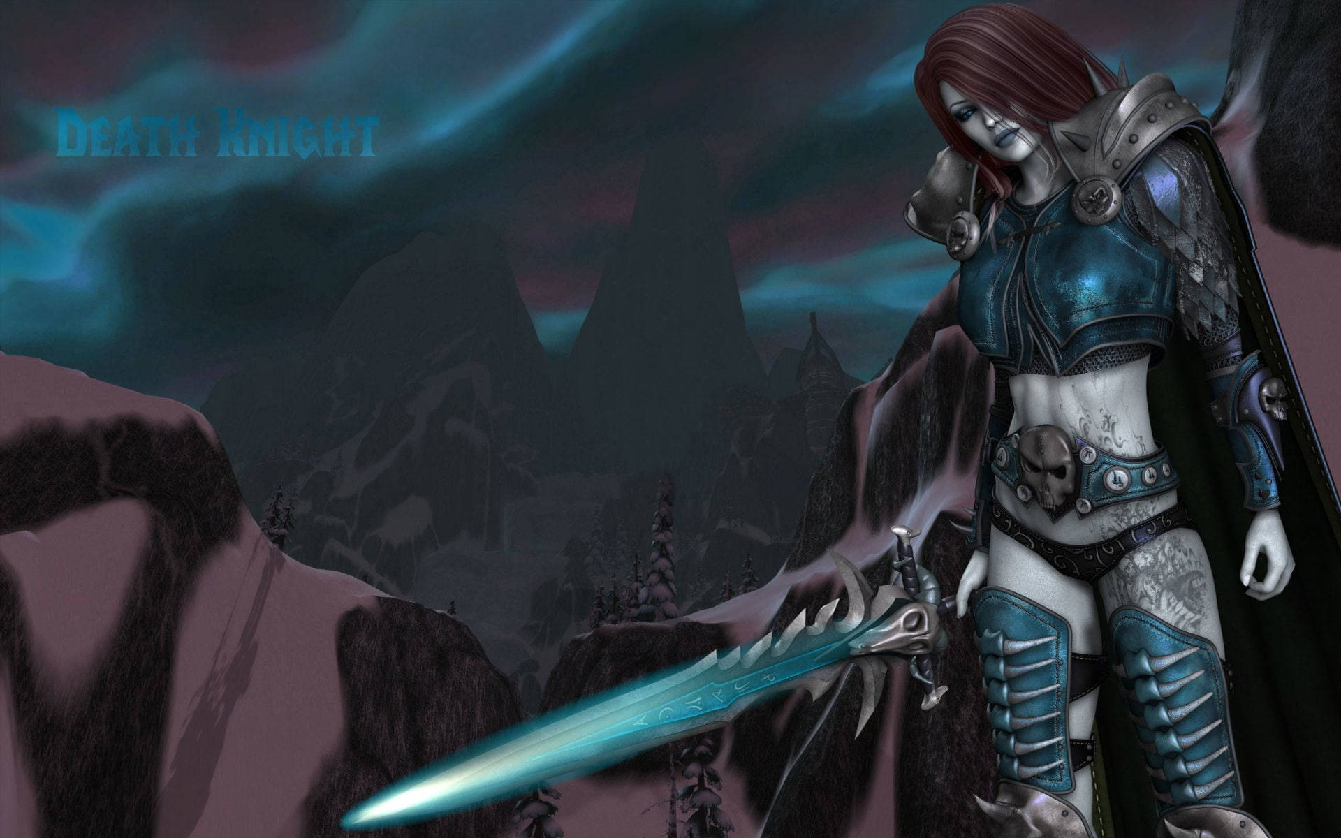 1920x1200 Download Stunning Female Death Knight Wallpaper