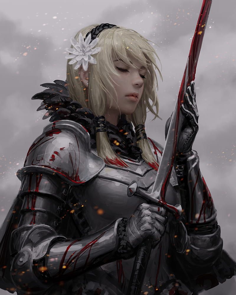 800x1000 HD armor knights illustration wallpaper