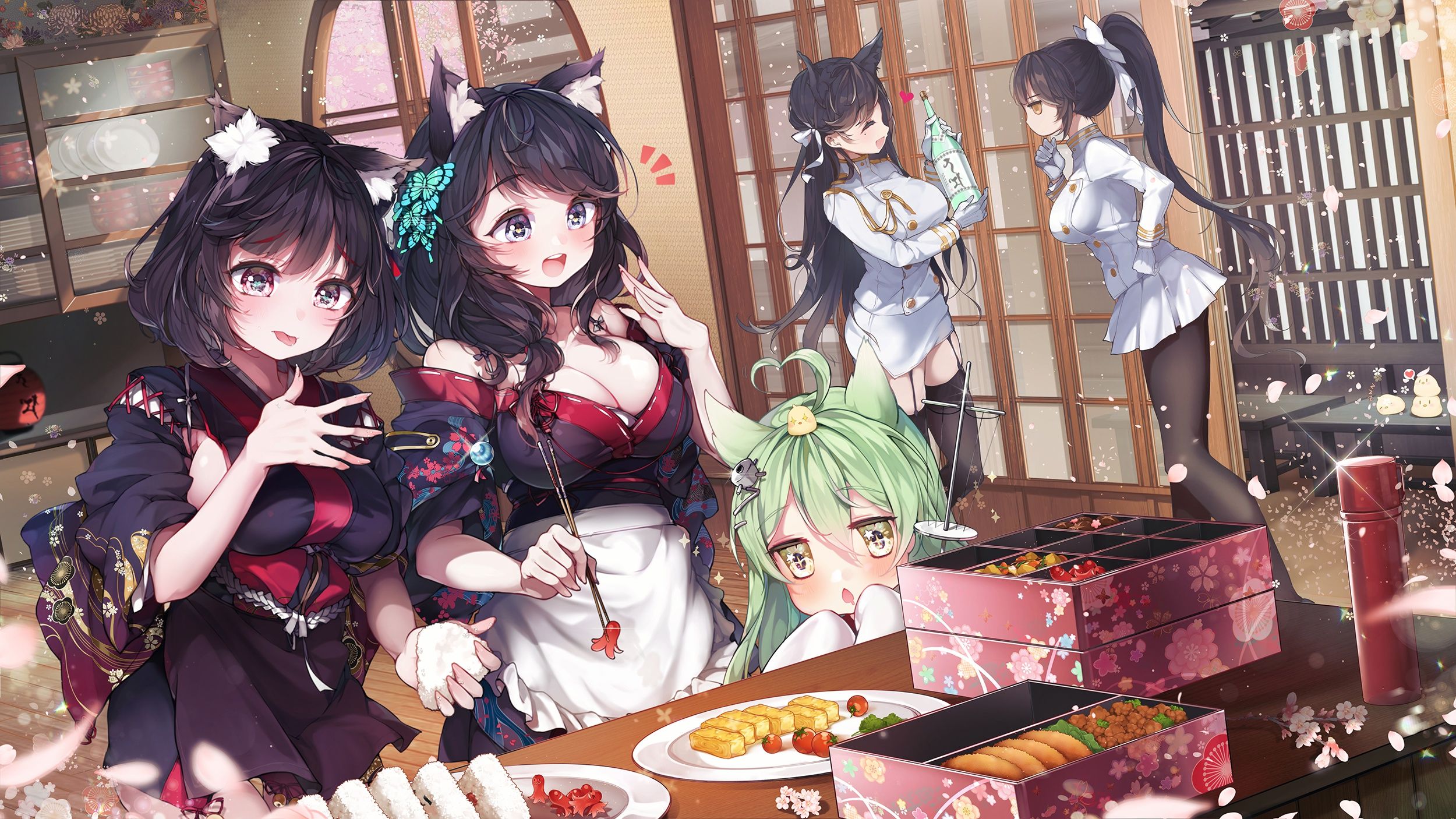 2500x1406 Wallpaper girl, anime, art, neko, Azur Lane for mobile and desktop, section сёнэн, resolution 2500x1406