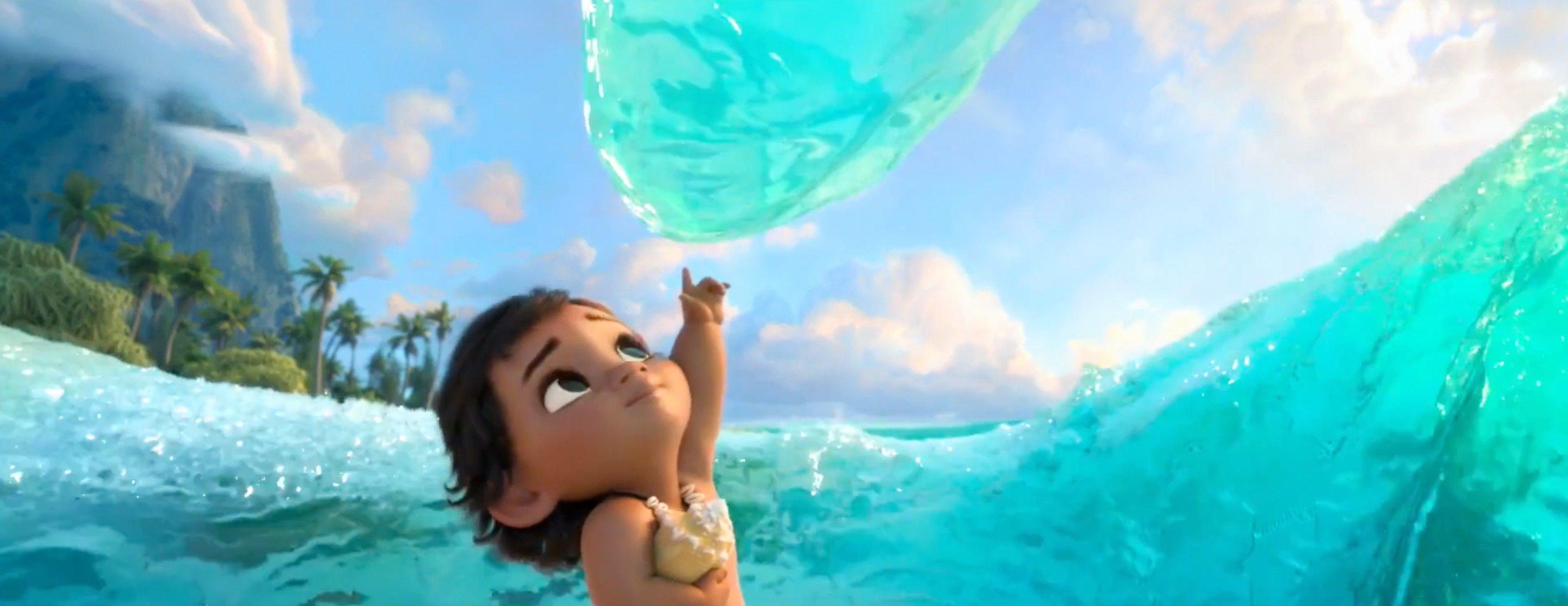 3392x1312 Moana Wallpaper Moana And The Ocean