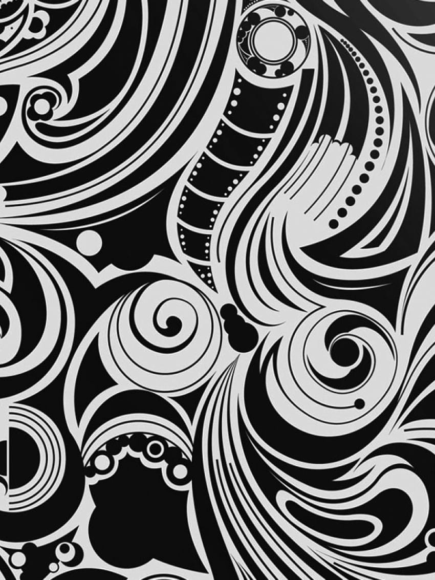 850x1133 Background Black And White Wave Pattern Byte [] for your, Mobile & Tablet. Explore Black and White Patterns. Black and Red HD phone wallpaper