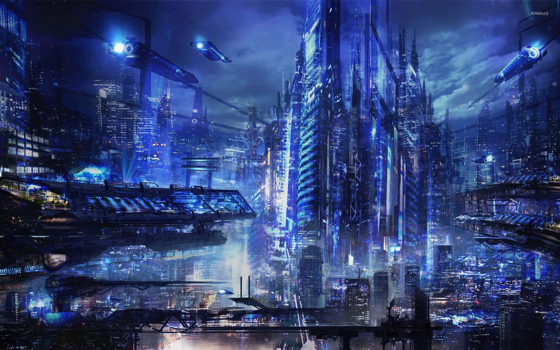 1920x1200 Download Travel to the future with this stunning cyberpunk city background