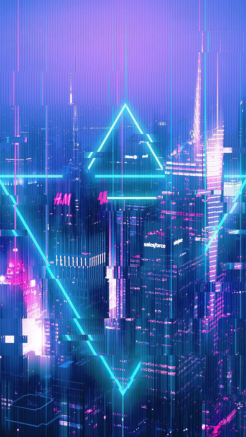 800x1422 City glitch, information, light, market, money, music, stoche, stocks, tech, HD phone wallpaper