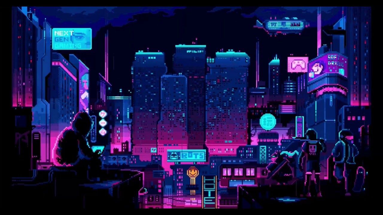 1280x720 Cyber City Hour Version 60fps Live Wallpaper Loop