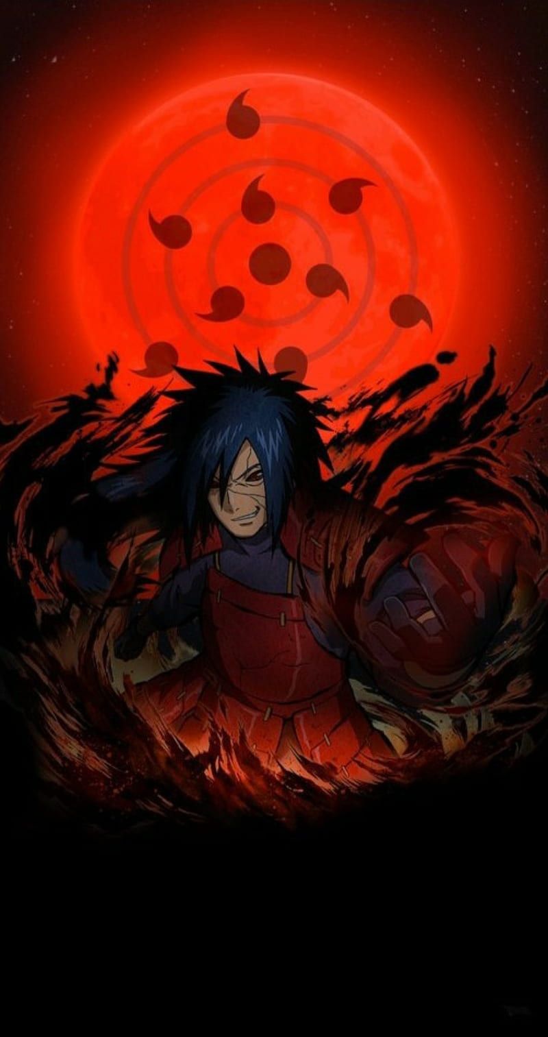 800x1513 Madara Uchiha, akatsuki, anime, naruto, sharingan, HD phone wallpaper