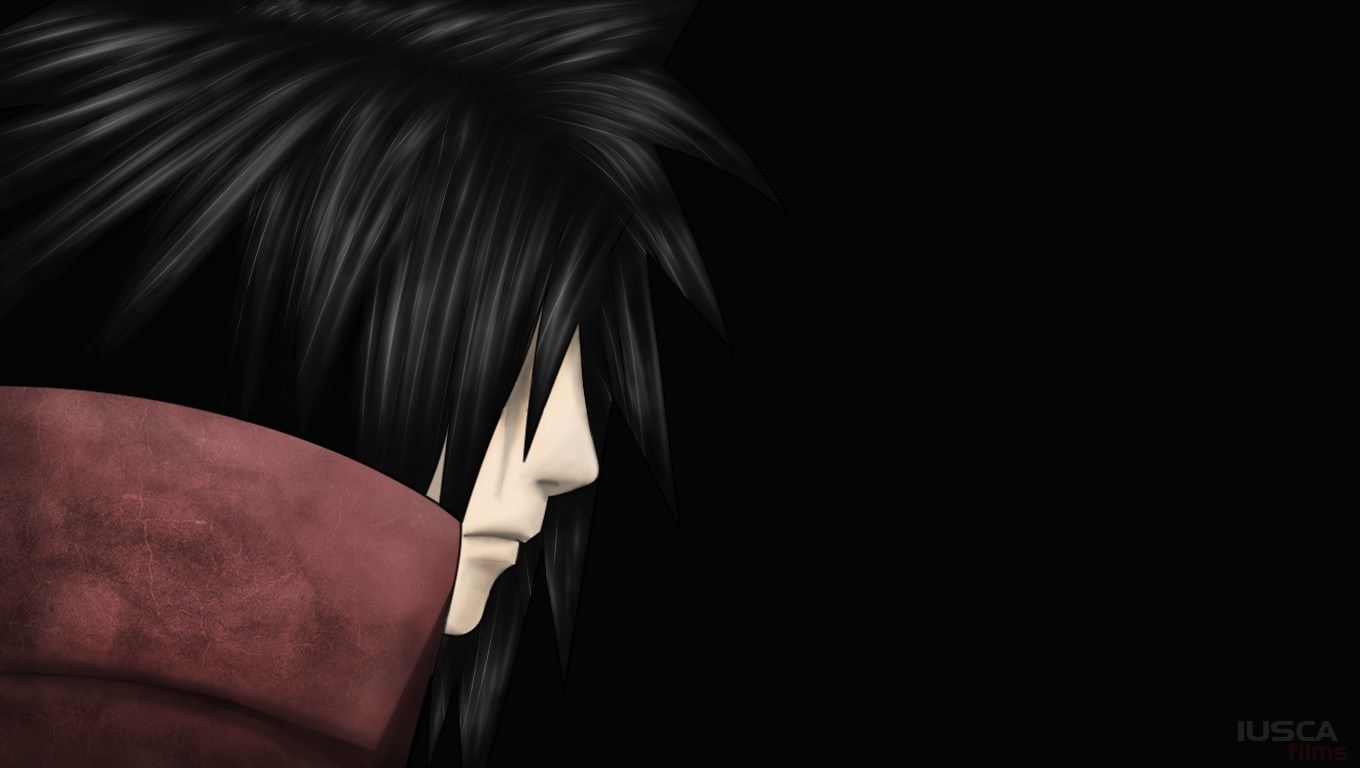 1360x768 black, monochrome, photography, Naruto Shippuuden, hair, Uchiha Madara, head, Rinnegan, Eternal Mangekyou Sharingan, beauty, eye, darkness, Sense, hairstyle, black and white, monochrome photography, organ, HD Wallpaper